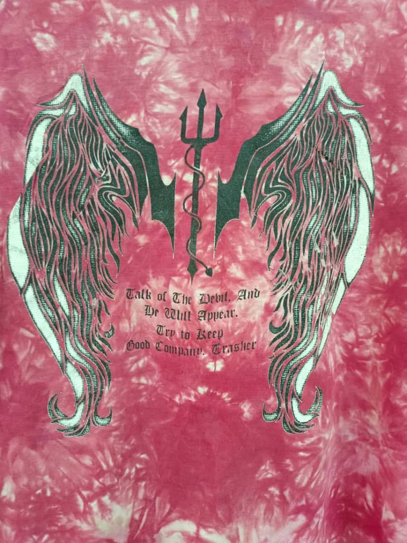 If Six Was Nine Angel Devil Tribal Grunge Gothic Tie Dye Tee Size US M / EU 48-50 / 2 - 3 Thumbnail