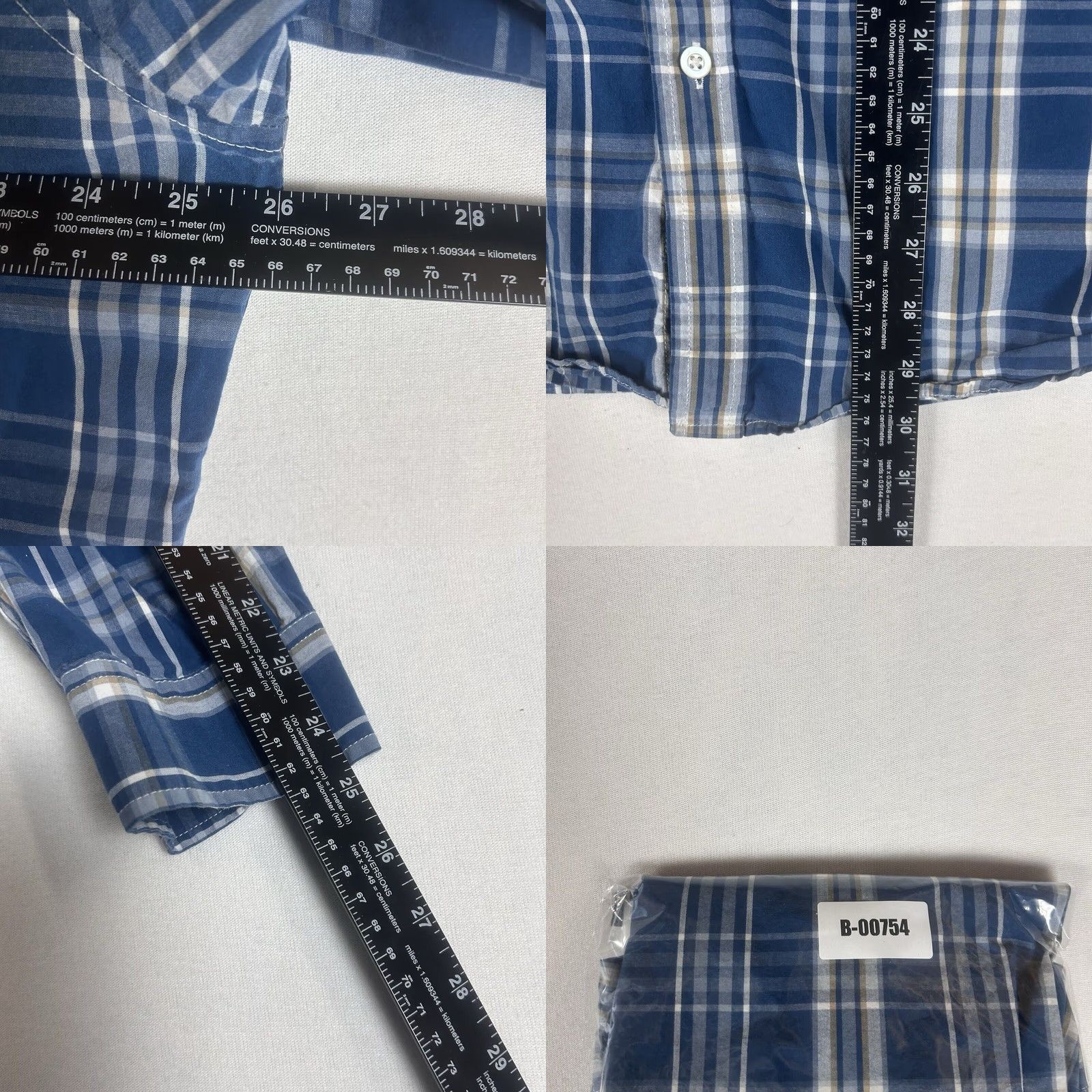 Eddie Bauer Eddie Bauer Button-Up Shirt Mens XL Blue Plaid Classic Fit Casual Size US XL / EU 56 / 4 - 8 Thumbnail