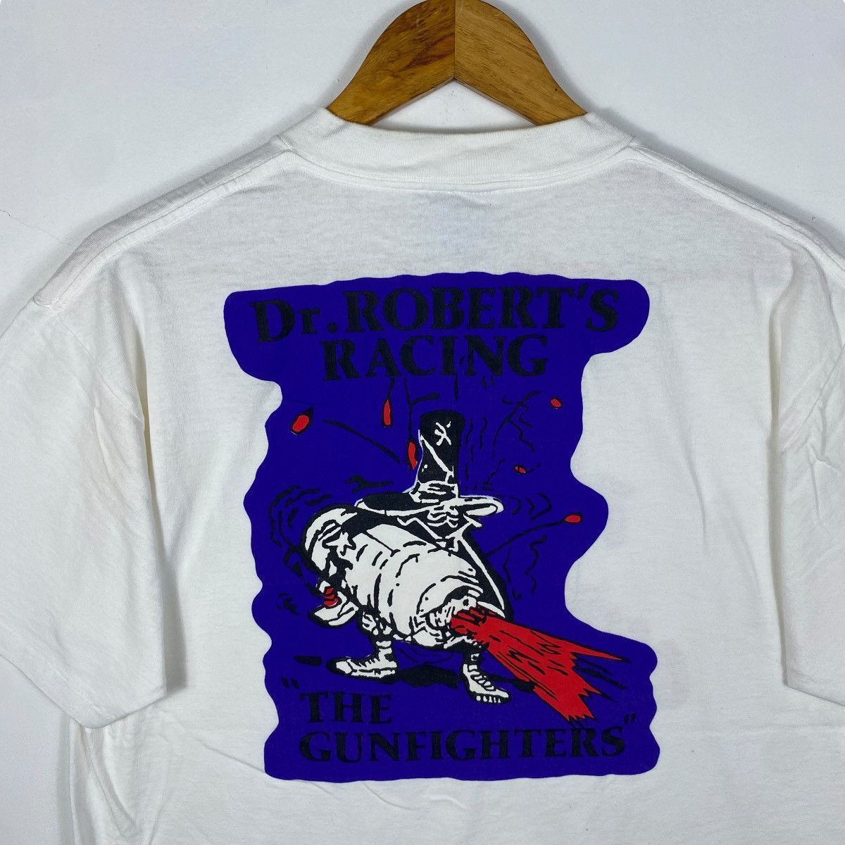 Vintage Vintage 90's THE GUN FIGHTERS Dr. Robert's Racing Graphic Size US L / EU 52-54 / 3 - 5 Thumbnail