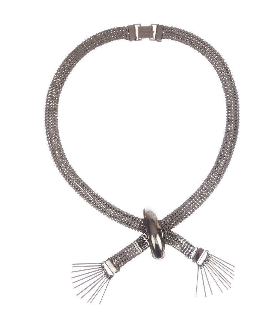 Designer Vintage Costume Metal Mesh Tassel Necklace Size ONE SIZE - 1 Thumbnail