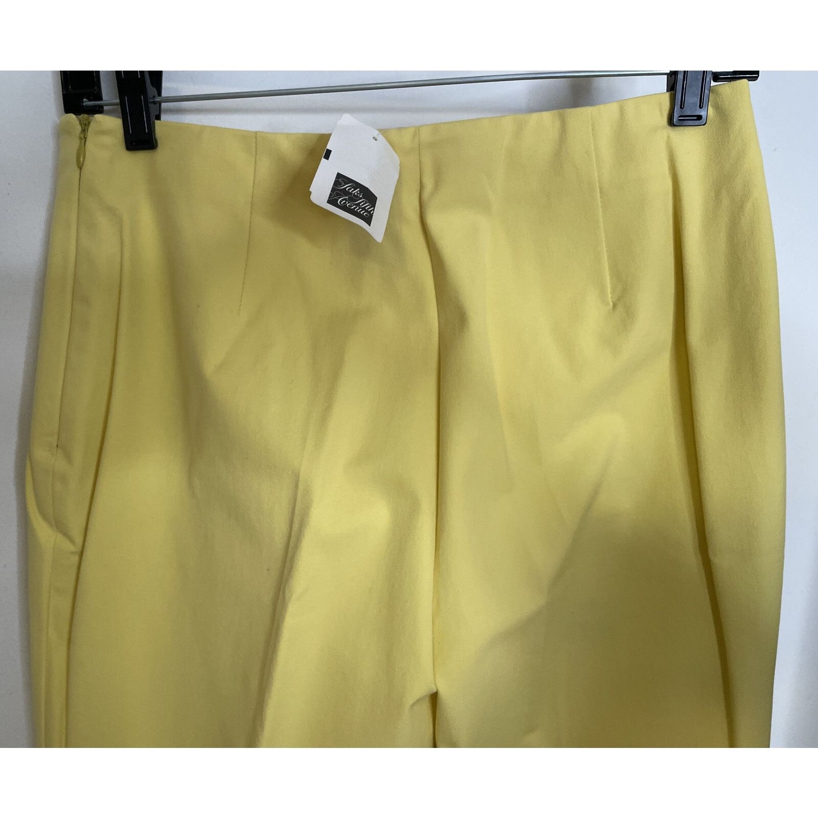 Piazza Sempione Piazza Sempione Yellow Cotton Audrey Cropped Pants Capris 10 Size 30" / US 8 / IT 44 - 5 Thumbnail
