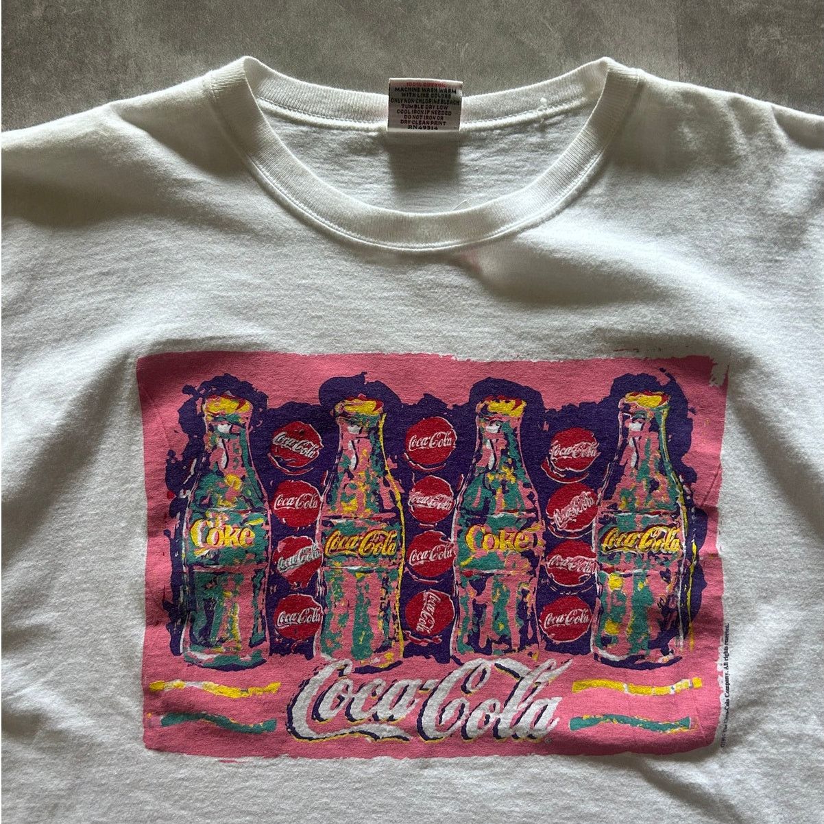 Coca Cola 90s Vintage Coke Art White T Shirt Size XL Size US XL / EU 56 / 4 - 2 Thumbnail