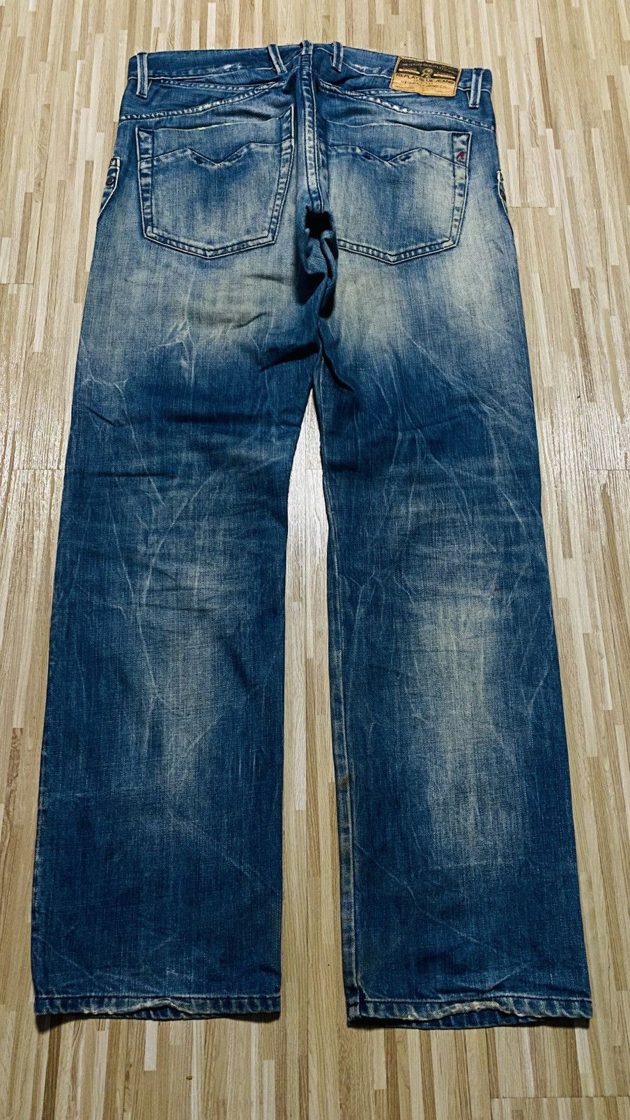 Vintage 💥VINTAGE JEANS💥REPLAY FLARE MADE IN TUNISIA💥 Size US 34 / EU 50 - 2 Thumbnail