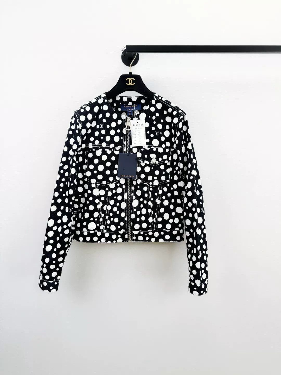 Louis Vuitton Louis Vuitton Kusama Polka Dot Denim Jacket Size US S / EU 44-46 / 1 - 1 Thumbnail