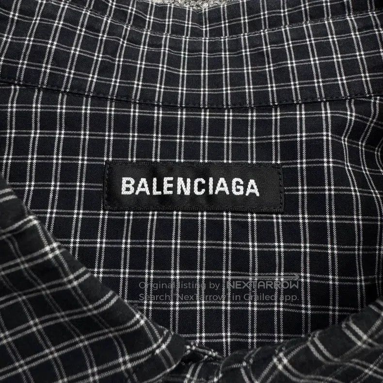 Balenciaga Balenciaga size 39 Plaid Stitched Short Sleeve Size US S / EU 44-46 / 1 - 2 Thumbnail