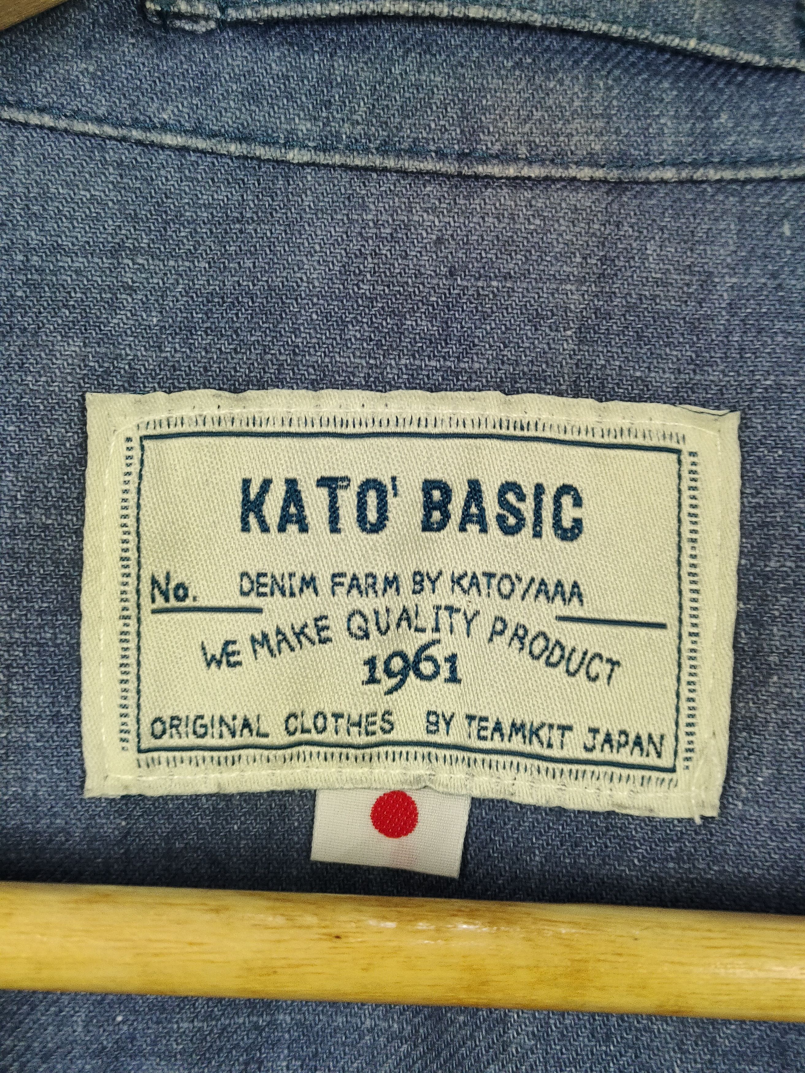 KATO × Vintage Vintage Kato' Basic Denim Chore Jacket Size US M / EU 48-50 / 2 - 4 Thumbnail