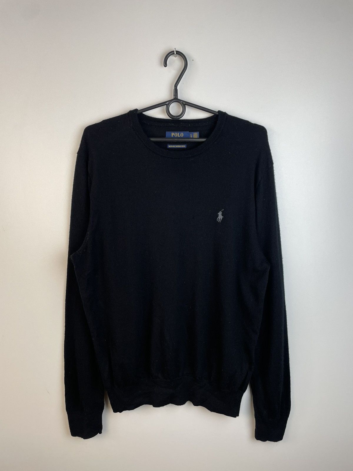 Polo Ralph Lauren Polo Ralph Lauren Washable Merino Wool Sweater Black Size L Size US L / EU 52-54 / 3 - 1 Thumbnail