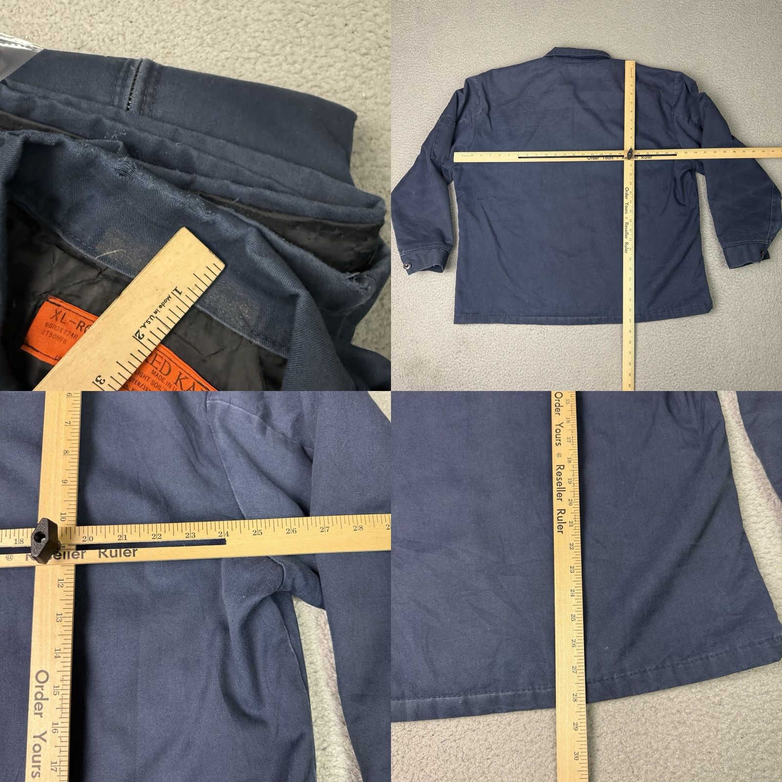 Red Kap VINTAGE Red Kap Jacket Mens XL Blue 90s Workwear Bomber Full Zip Lined Twill Poylester Cotton Size US XL / EU 56 / 4 - 8 Thumbnail