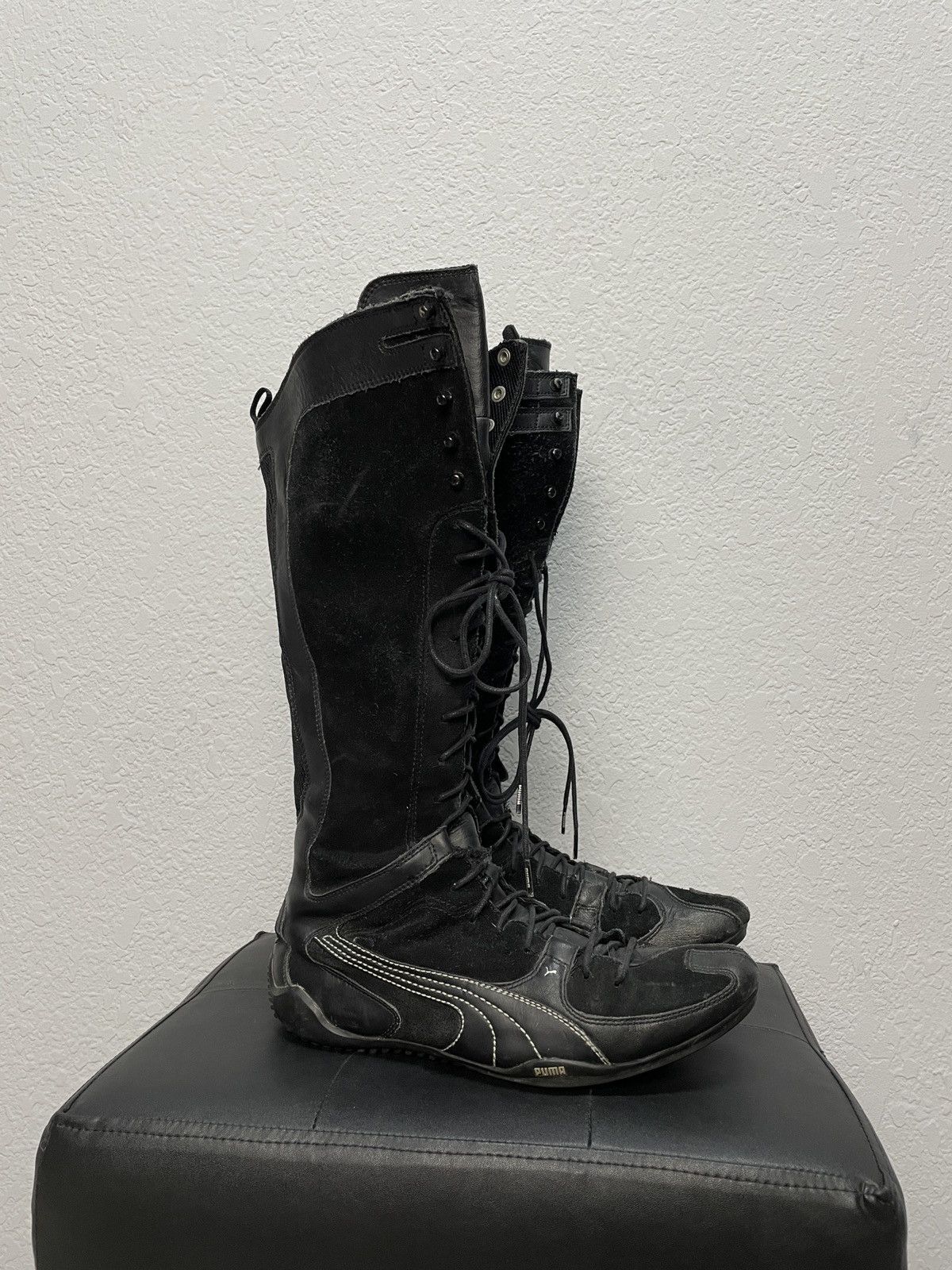 ヒロムタカハラ エナメルパイソンブーツ サイズ:41ハーフ ヒロム