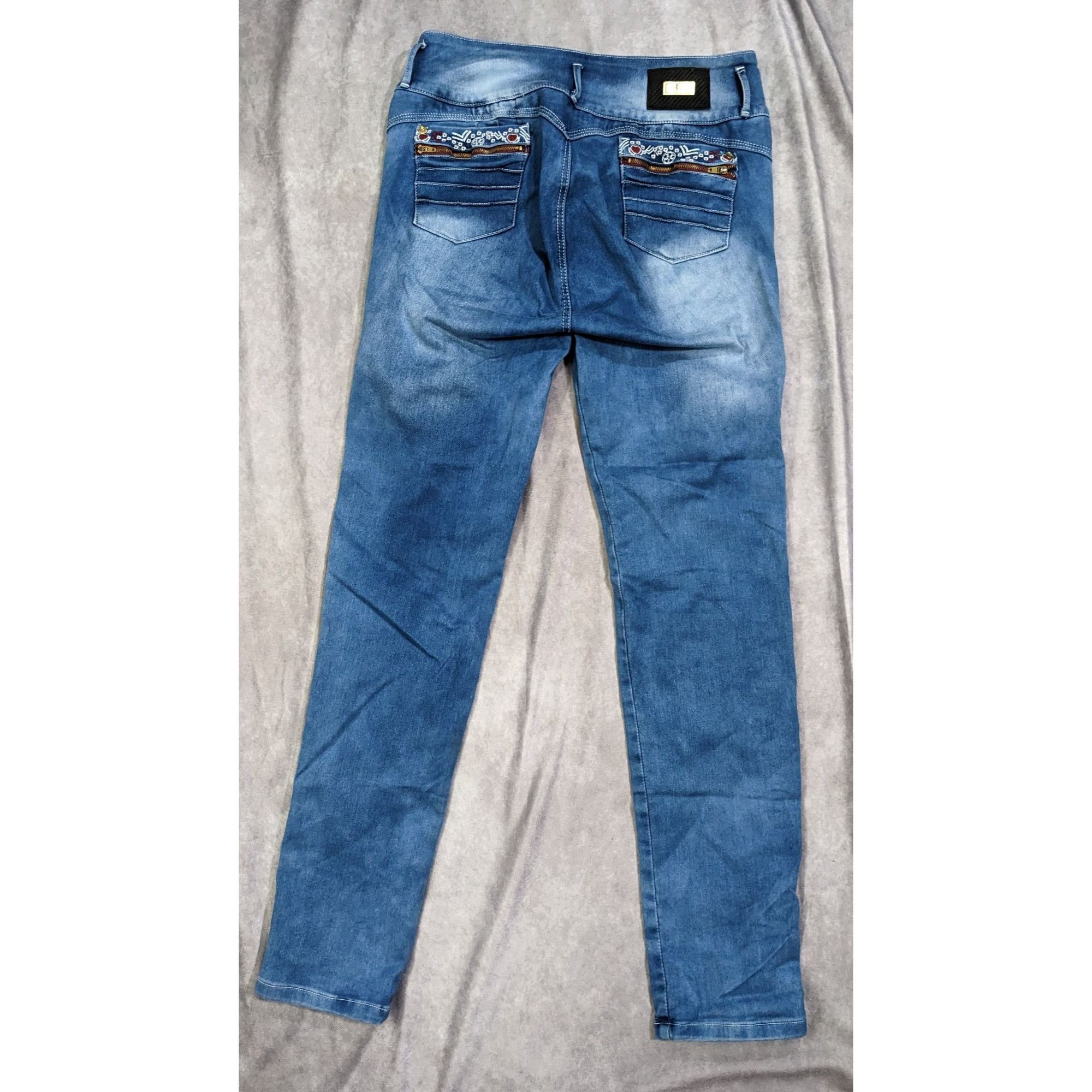 Other Distressed Embroidered Jeans by Bon Bonup Size 32" / US 10 / IT 46 - 10 Thumbnail