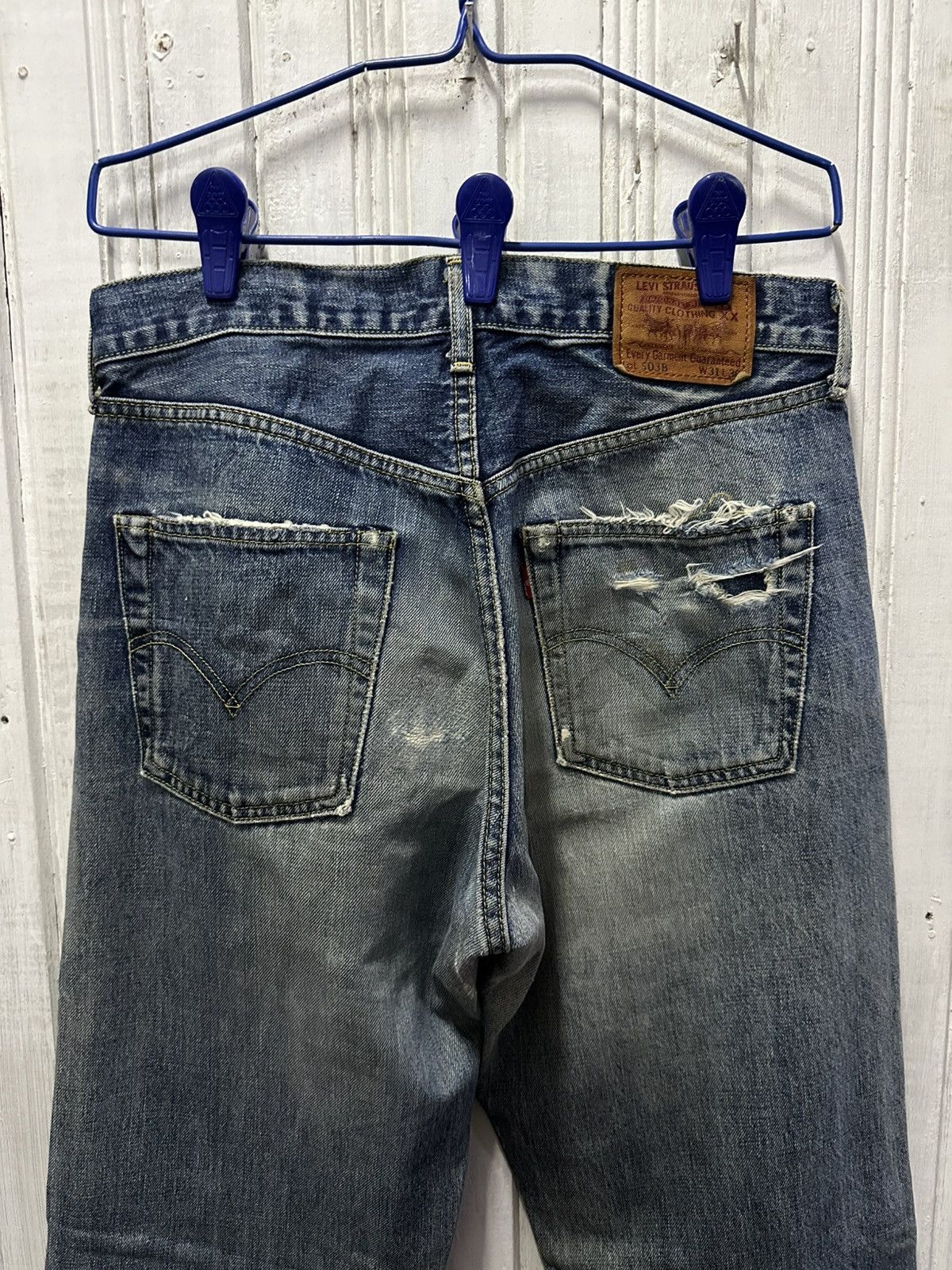 Levi's W30 L31 🔥90’s Vintage LEVI’S 503B Jeans Selvedge Distressed Size US 30 / EU 46 - 12 Thumbnail