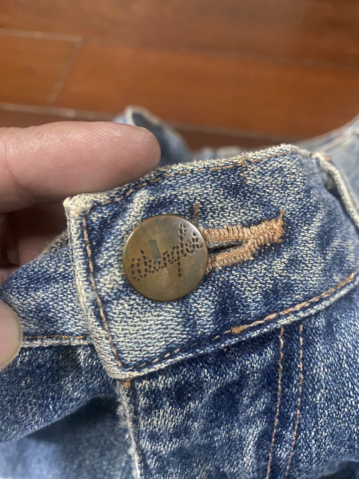 Hysteric Glamour 2000s wrangler distressed japan wash denim pants y2k style Size US 33 - 8 Thumbnail