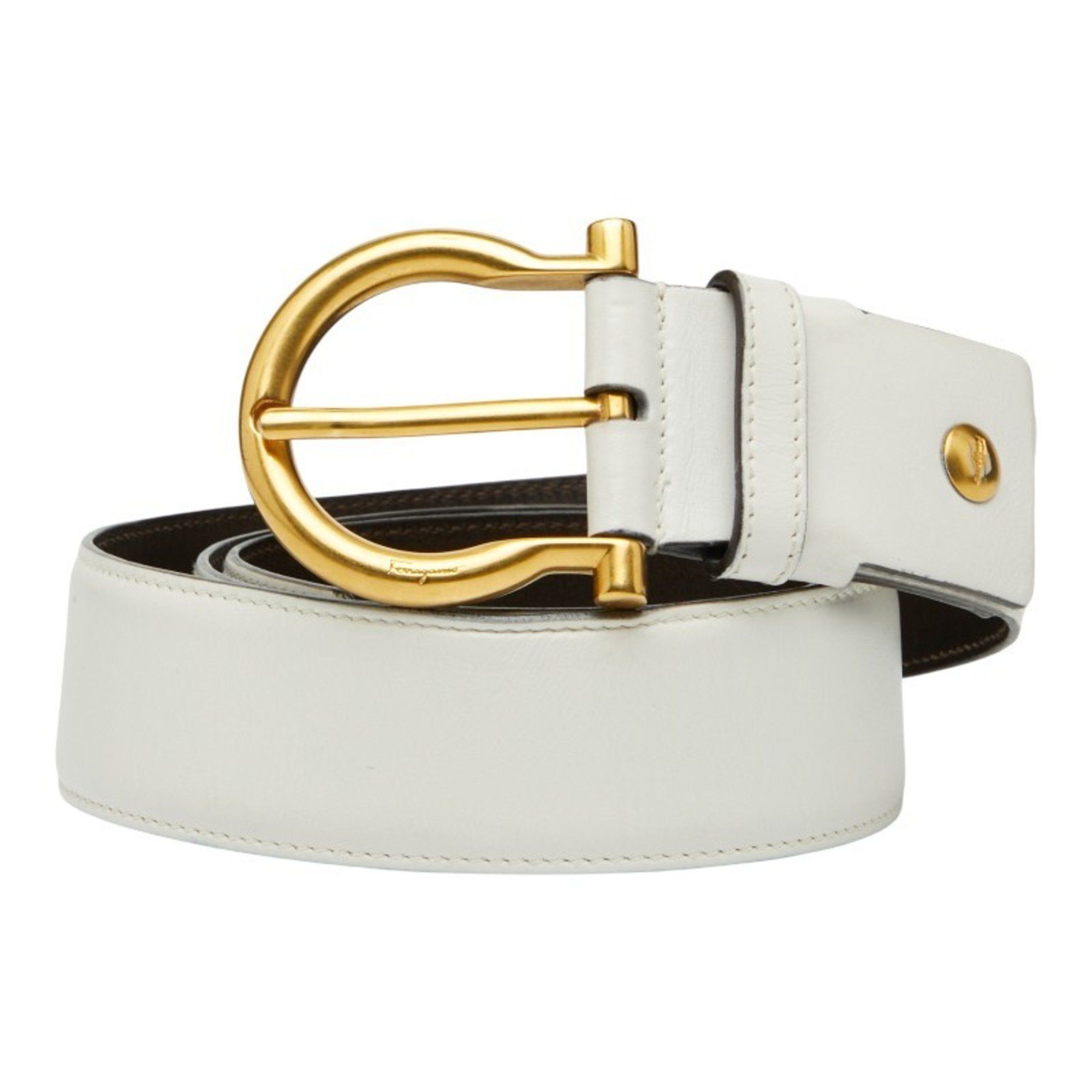 Salvatore Ferragamo white belt Reversible and adjustable Gancini belt - Women | Ferragamo main image 2