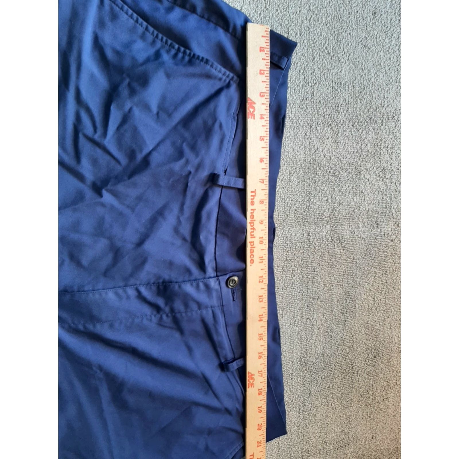 PGA Tour PGA TOUR Men’s Golf Shorts Blue 43 Waist Regular Zip Flat Front 43" Waist Mens Size US 43 - 3 Thumbnail