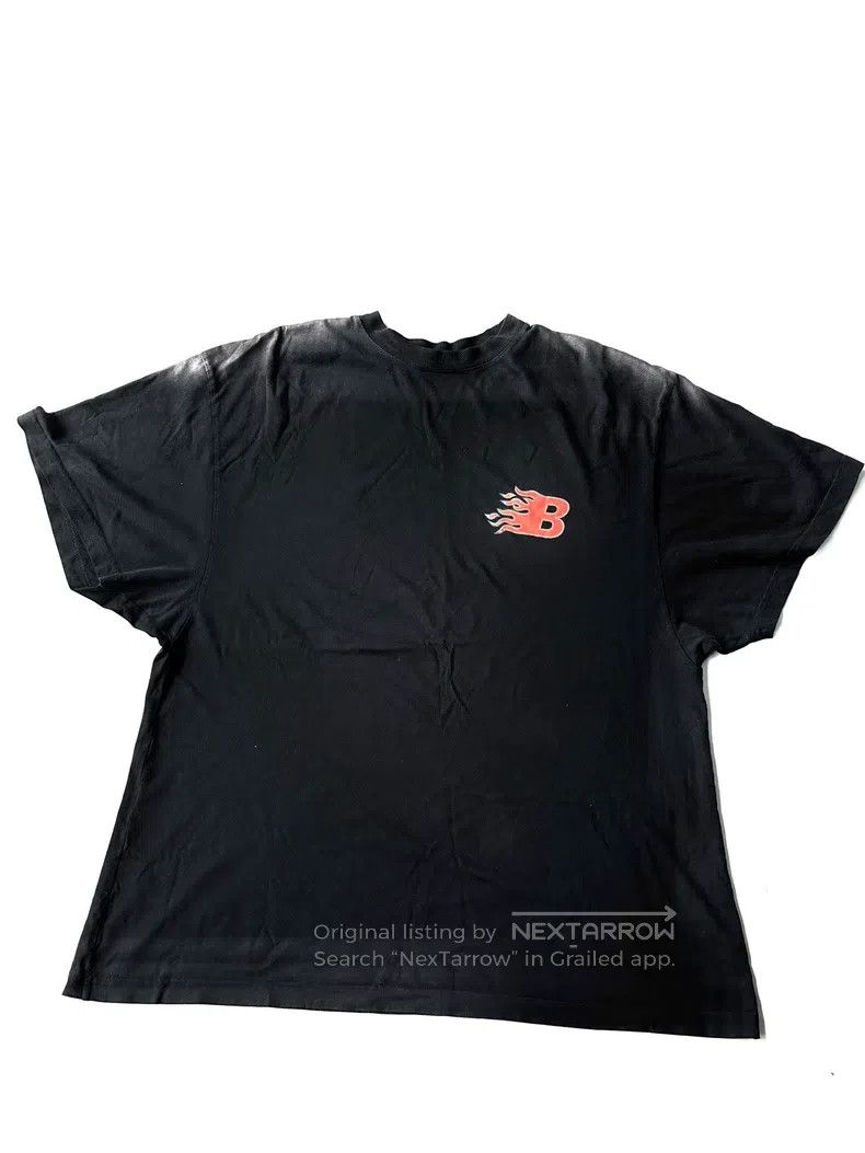 Balenciaga Balenciaga Distressed Flame Short Sleeve Size US XXS / EU 40 - 1 Thumbnail