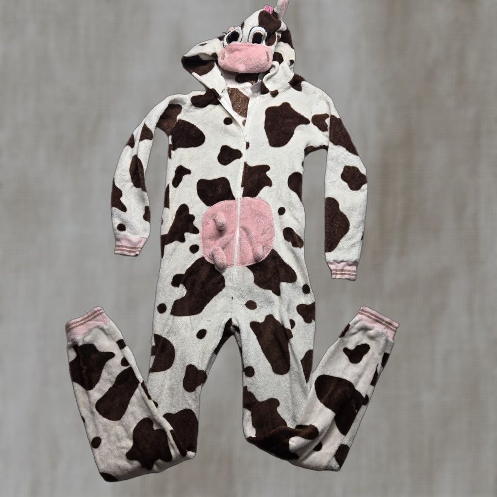 Vintage Secret Treasures Cow Sleepwear One Piece Pajamas Adult Women's XS Size ONE SIZE - 1 Thumbnail