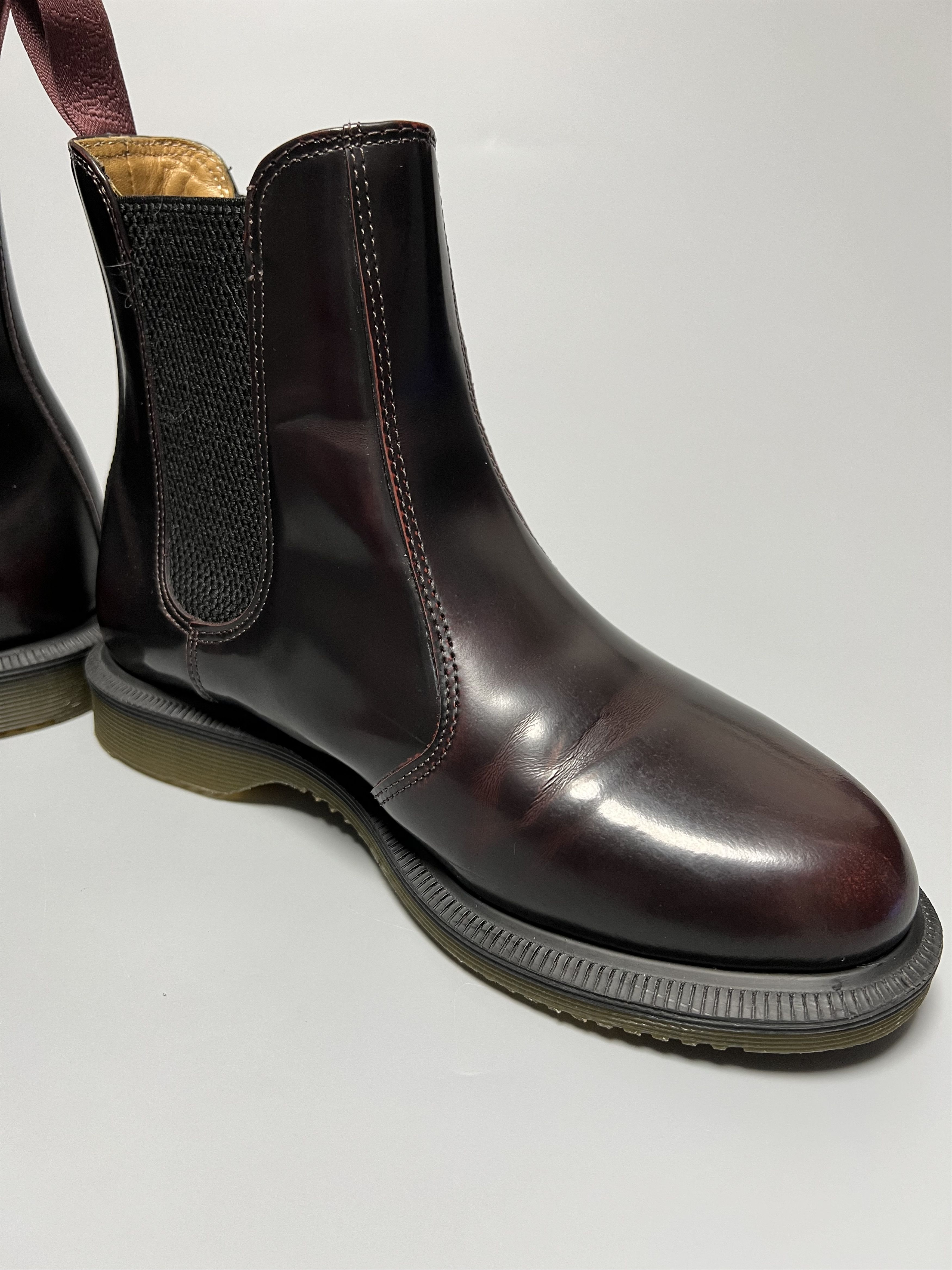Dr. Martens Dr. Martens Flora Women's Cherry Red Chelsea Boots Shoes Size US 6 / IT 36 - 8 Thumbnail