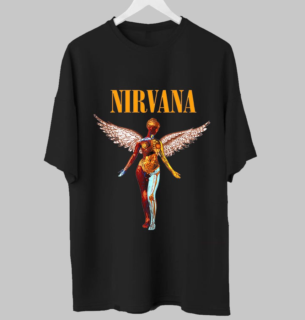 Band Tees Nirvana Alternative Rock Band T-shirt Tee for Fans Size US XL / EU 56 / 4 - 1 Thumbnail