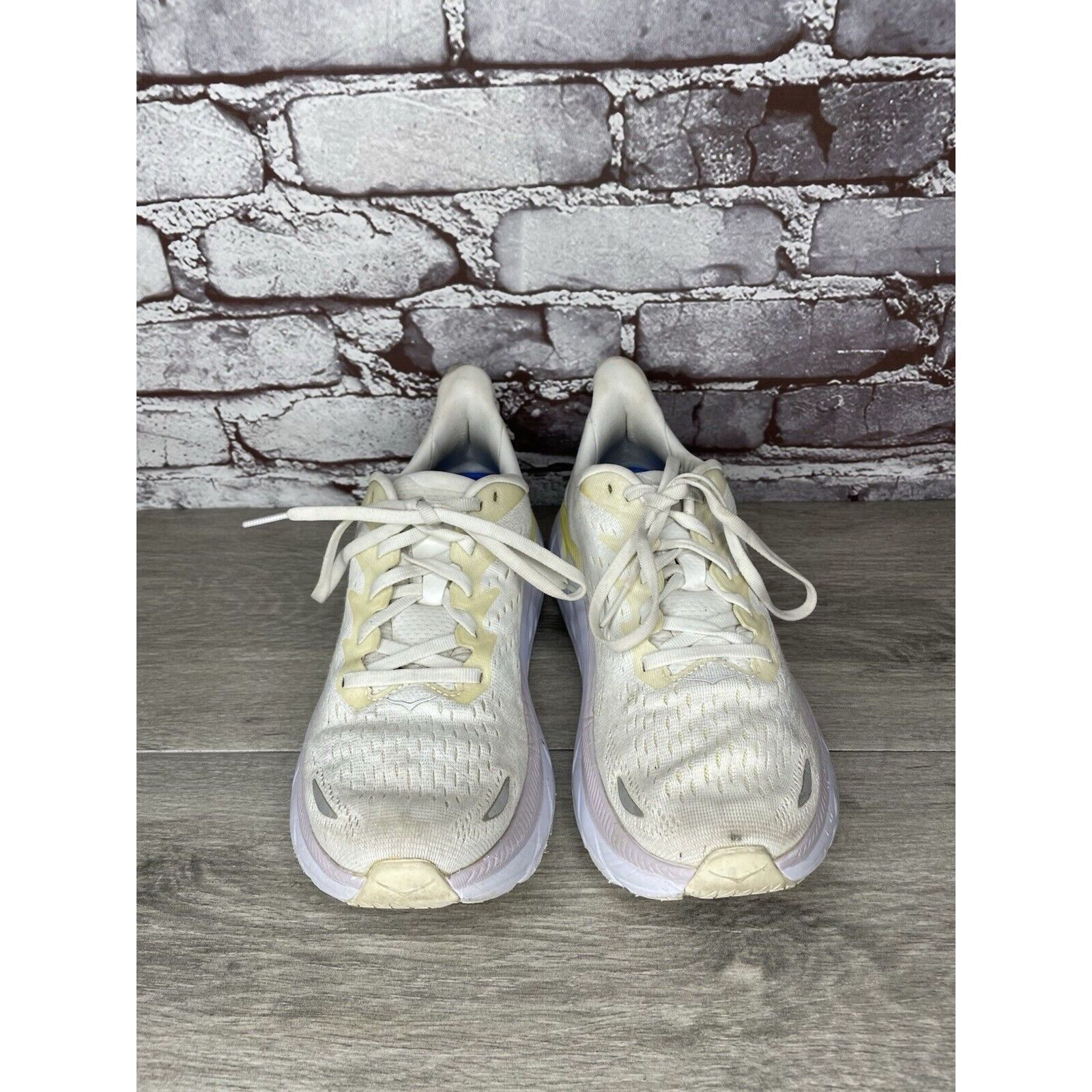 Hoka Hoka One One Clifton 8 1119394 BDBBW White Yellow Running Sn Size US 8 / IT 38 - 16 Thumbnail