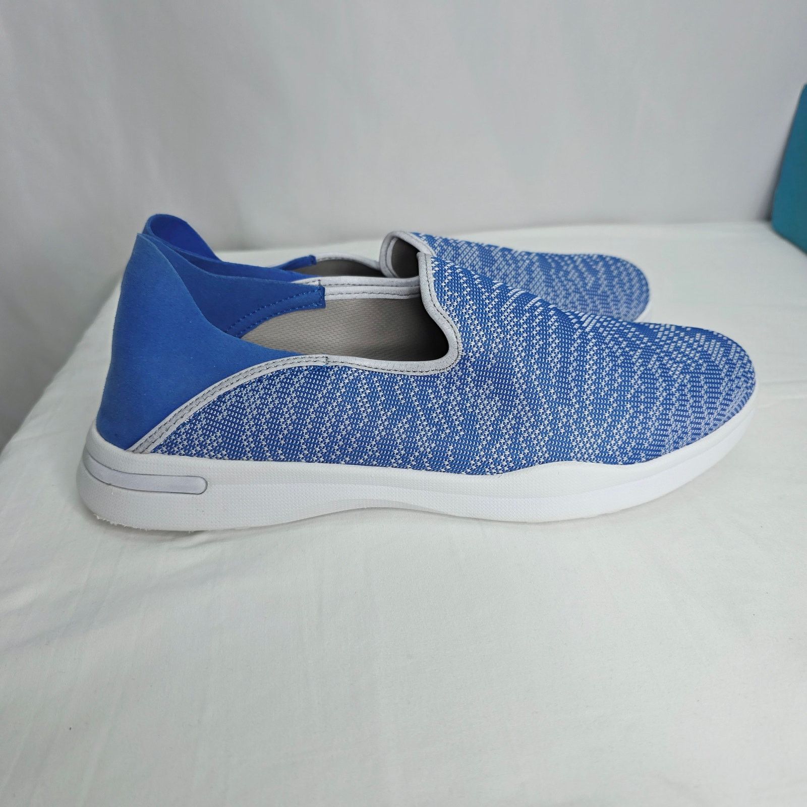 Other SoftWalk Simba Flat Blue Knit Low Top Slip On Sneakers Size US 12 / IT 42 - 4 Thumbnail