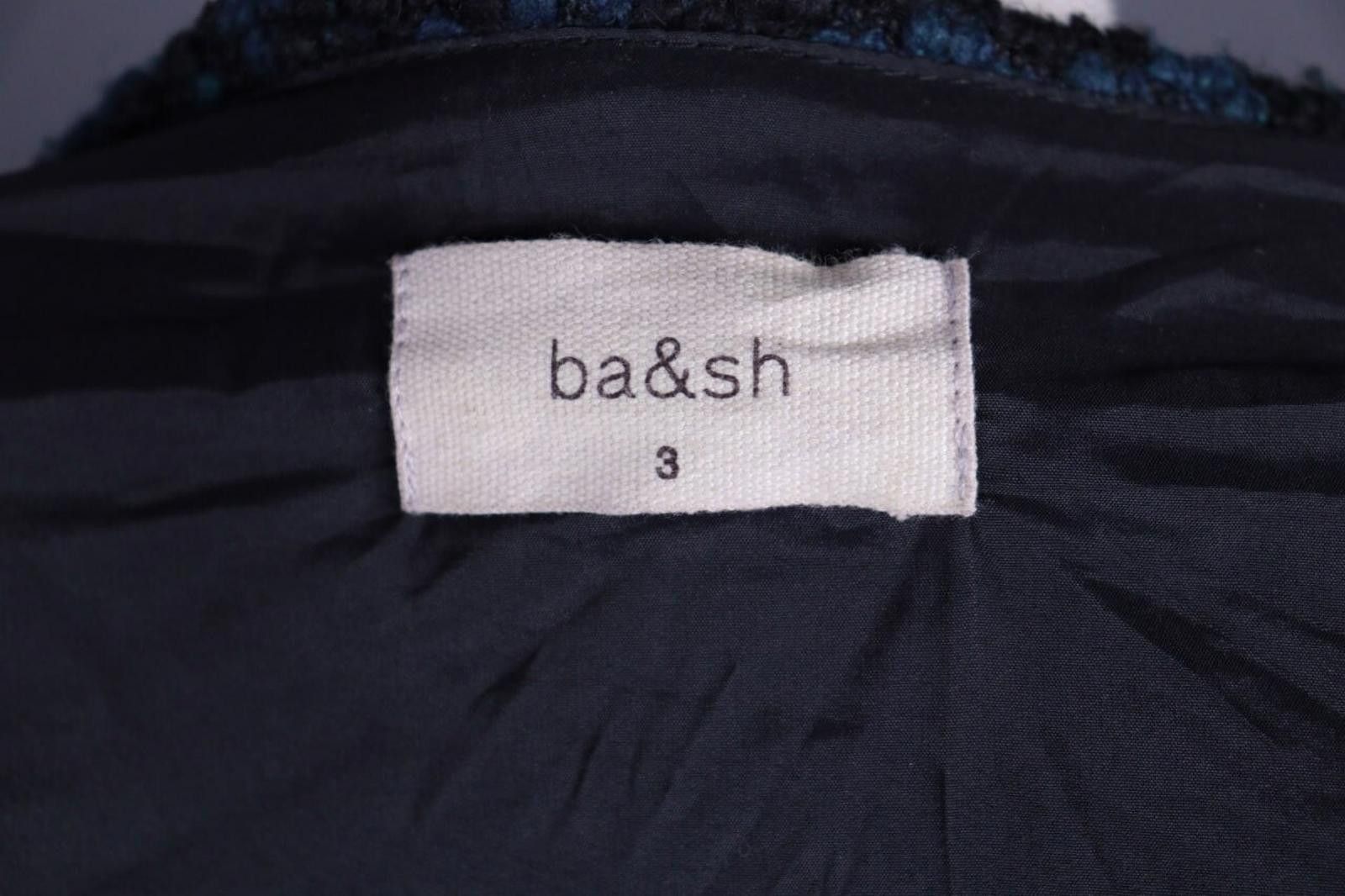 Wilkes Bashford Ba&Sh Black Geomeric Open Front Cardigan Cape Sweater Size 3 Size M / US 6-8 / IT 42-44 - 11 Thumbnail