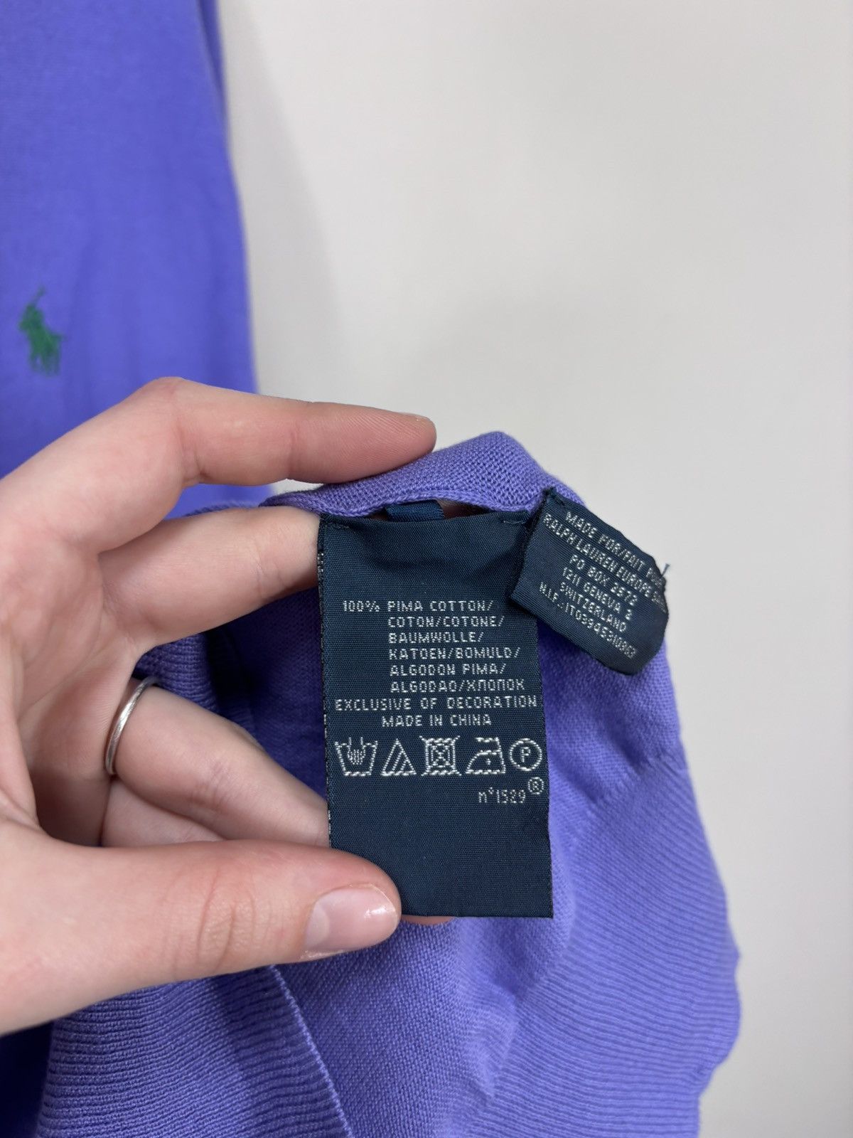 Polo Ralph Lauren Polo Ralph Lauren Men’s Slim Fit Purple Pima Cotton Sweater Size US XXL / EU 58 / 5 - 8 Thumbnail