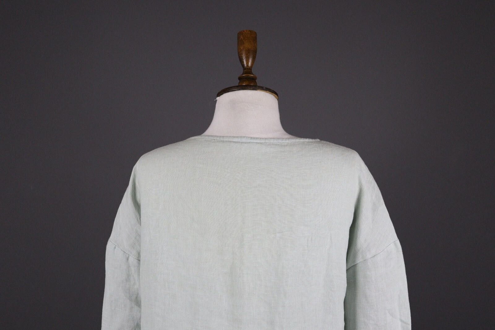 Designer Toast Relaxed Two Pockets 100% Linen Tunic Dress Size XS Size XS / US 0-2 / IT 36-38 - 6 Thumbnail