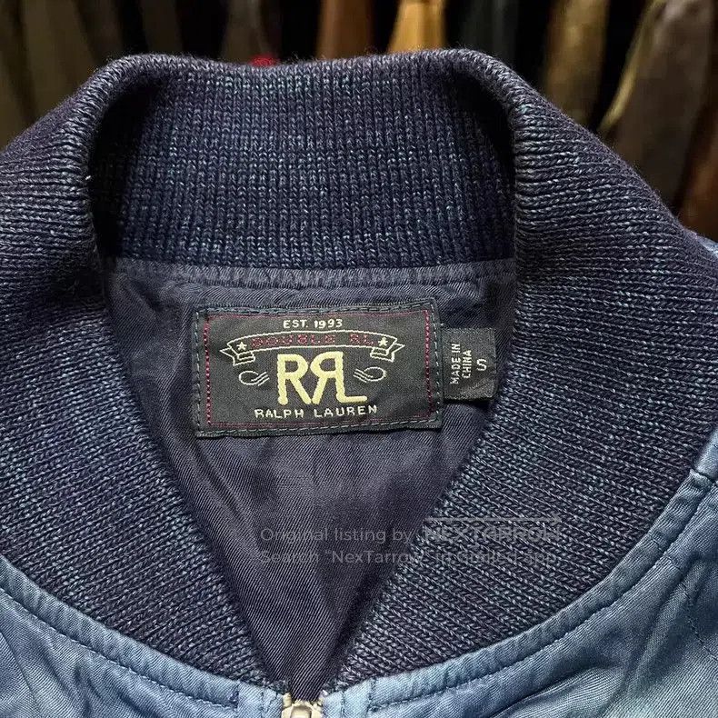 Other RRL Indigo Washed Baseball Jacket. Size US S / EU 44-46 / 1 - 3 Thumbnail