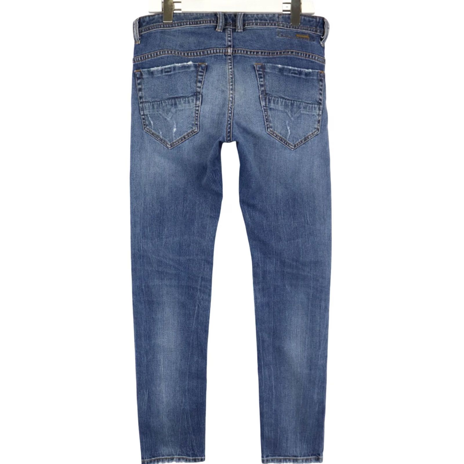 Diesel DIESEL Thommer Slim Skinny Stretch 069DZ Jeans Men's W32/L32 Faded Distressed Blue Denim Skinny Jeans Men W32/L32 Denim Jeans Skiny Stretch Size US 32 / EU 48 - 2 Thumbnail