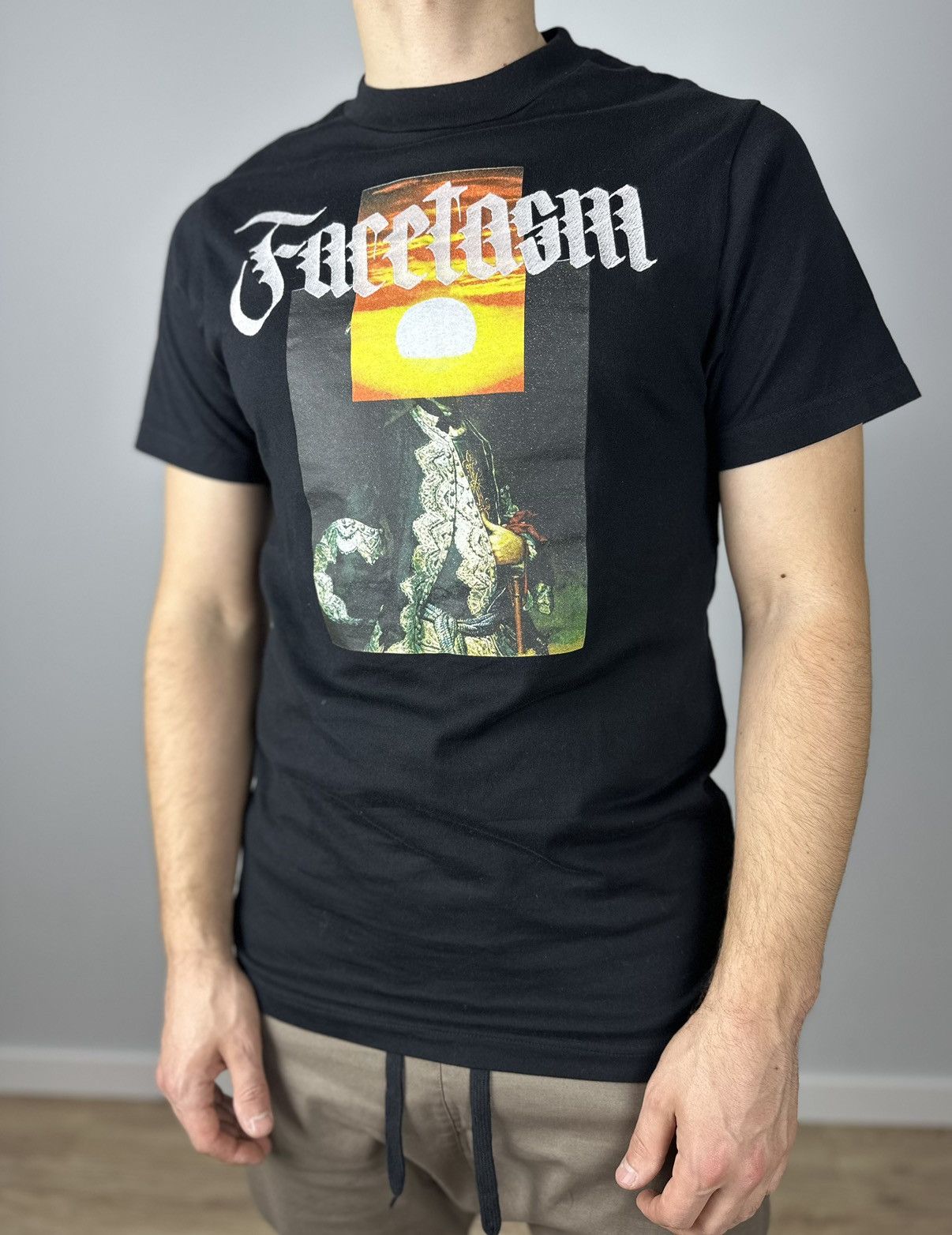 Facetasm Facetasm Men's 100% Cotton Crewneck S/S T-Shirt Black japan Size US S / EU 44-46 / 1 - 2 Thumbnail