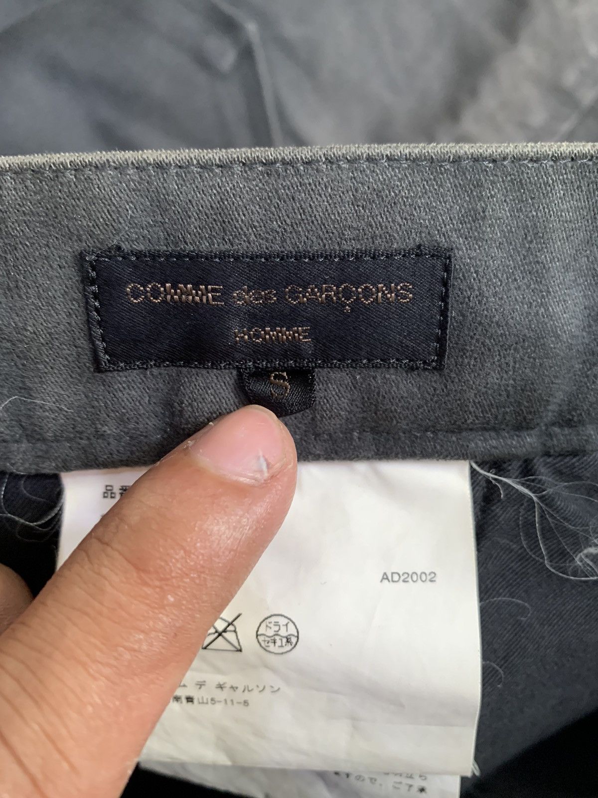 Comme des Garcons × Japanese Brand × Vintage AD 2002 Comme Des Garcons Homme Trousers Size US 33 - 6 Thumbnail