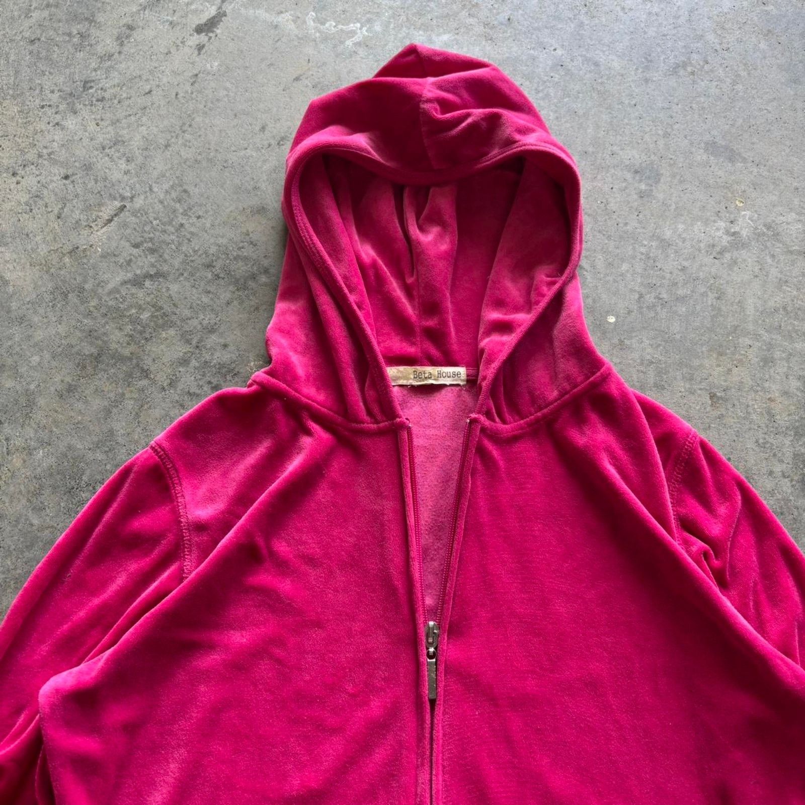 Juicy Couture × Juicy Couture Jeans × Vintage Vintage Y2K Juicy Couture Style Velour Cropped Hoodie Size S / US 4 / IT 40 - 2 Thumbnail