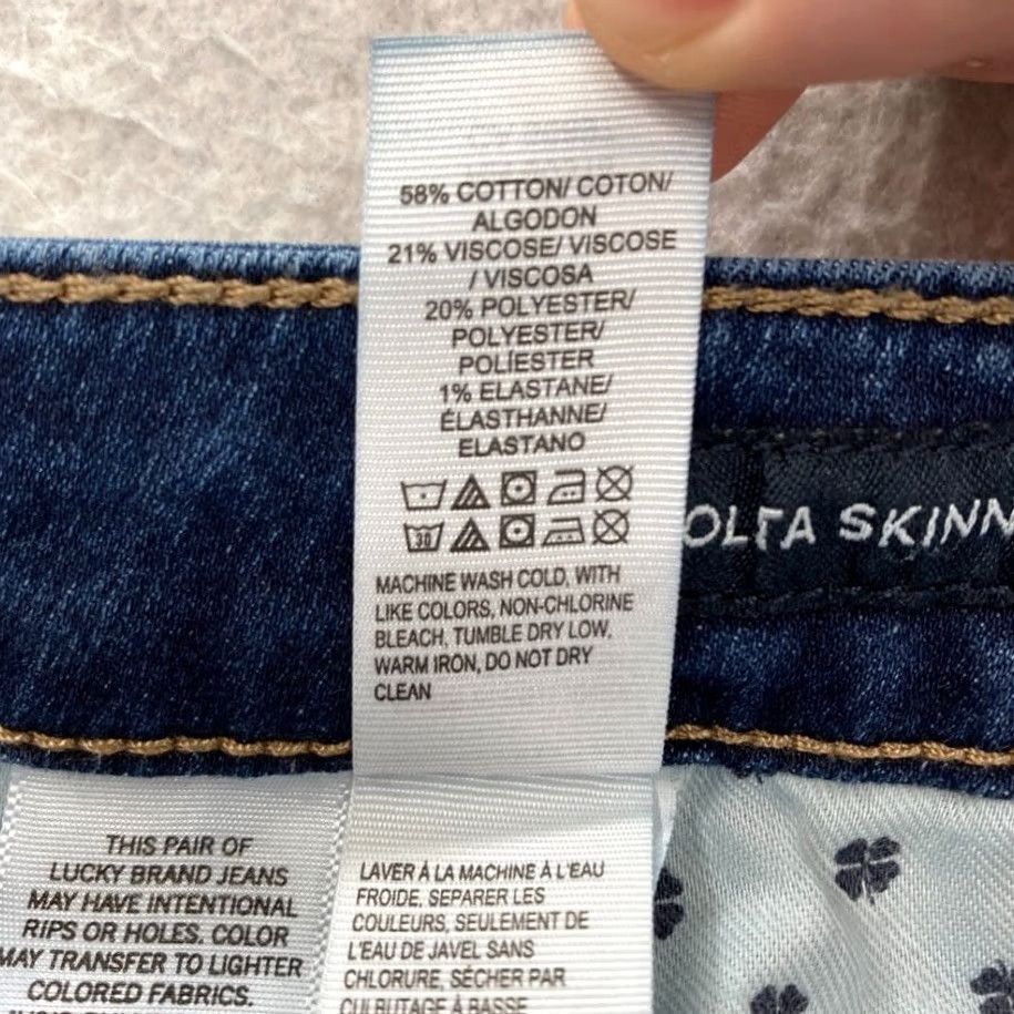 Lucky Brand Lucky Brand Lolita Skinny Women's Jeans 6/28 Medium Wash Blue Denim Slim 5-Pocket 26in Inseam Pants Size 28" / US 6 / IT 42 - 6 Thumbnail