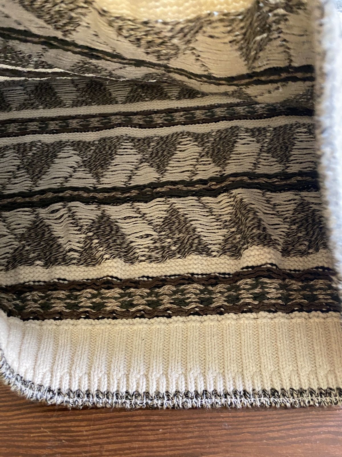 Bill Blass Vintage 90’s Bill Blass Textile Pattern Heavy Knit Sweater Size US XL / EU 56 / 4 - 6 Thumbnail