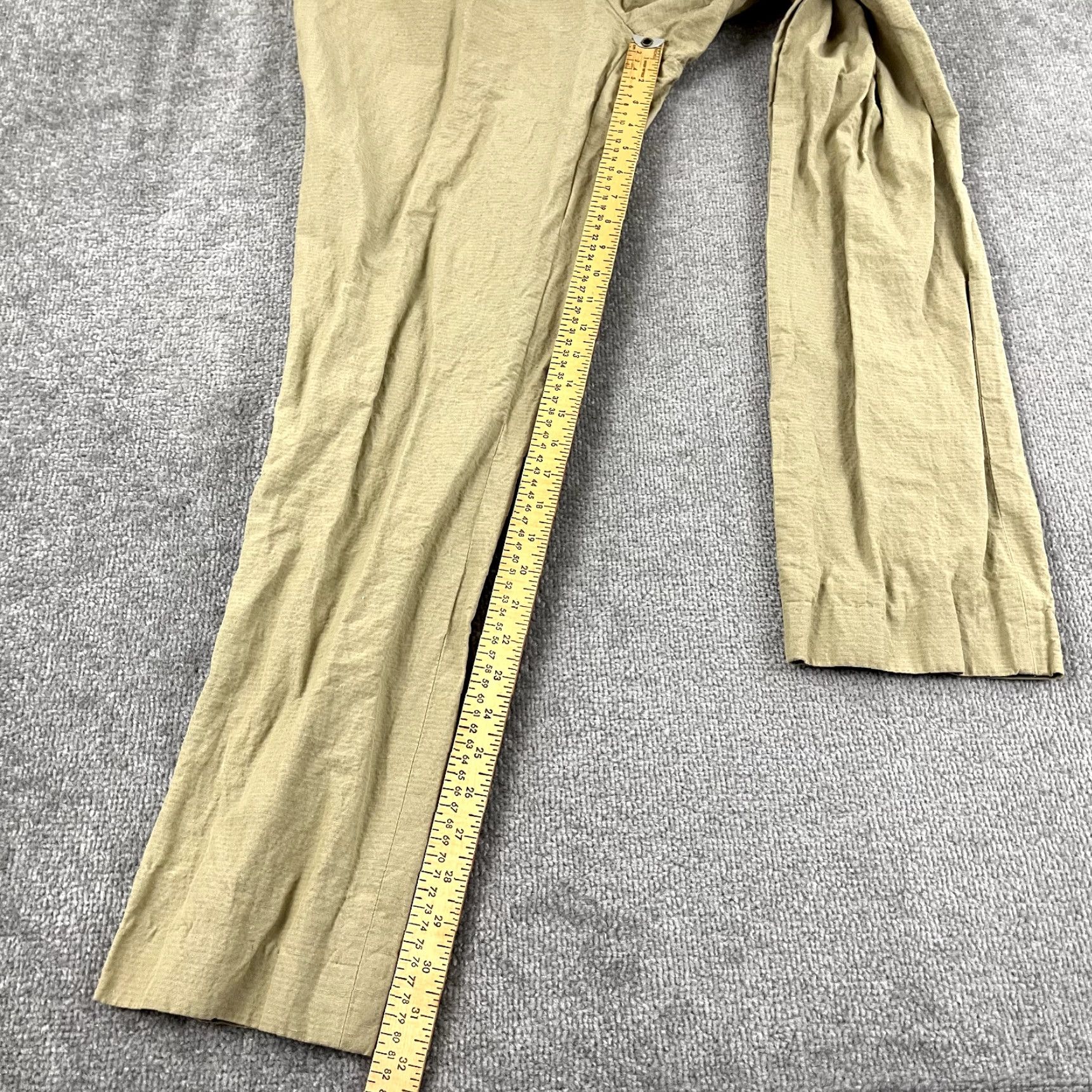 Vintage VINTAGE Spier & Mackay Men's Pants Size 38 x 32 Brown Linen Blend Slim Trousers Casual Business Size US 38 / EU 54 - 5 Thumbnail