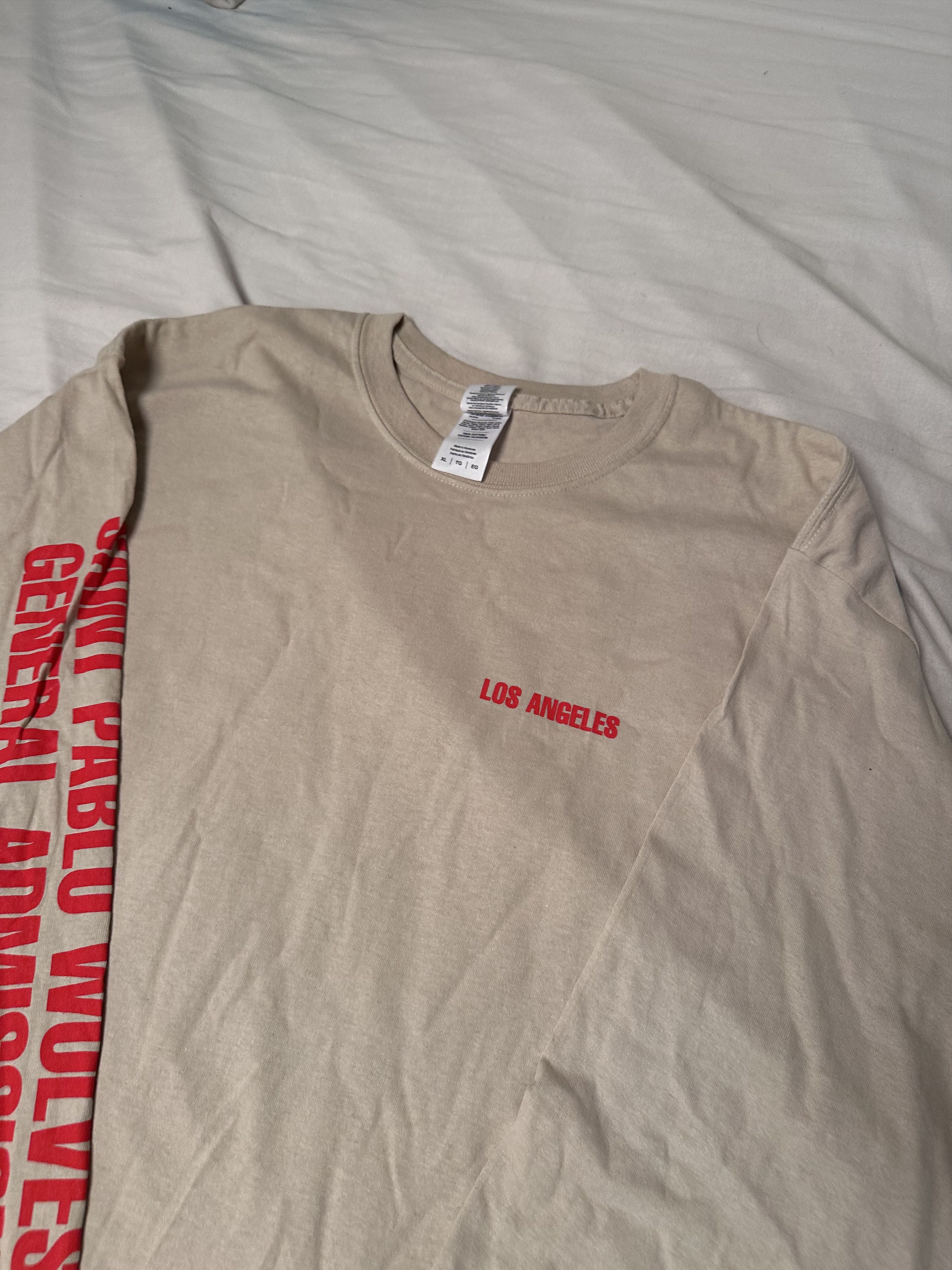 Kanye West Saint Pablo Wolves Long Sleeve T-shirt 2016 Size US XL / EU 56 / 4 - 2 Thumbnail