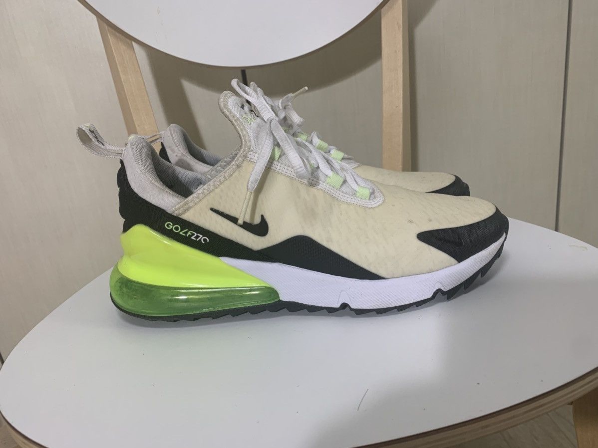 Nike Nike Air Max 270 Golf White Black Volt 6.5 Size US 6.5 / EU 39-40 - 4 Thumbnail