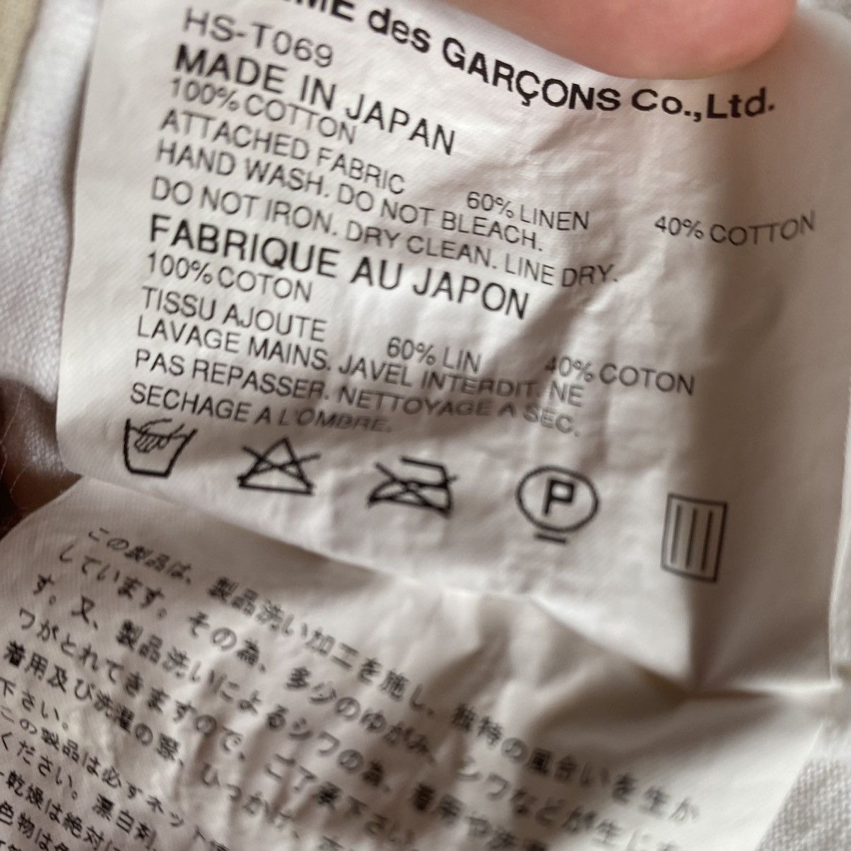 Comme des Garcons Homme Cut And Sew Linen/Cotton T Shirt Size US S / EU 44-46 / 1 - 7 Thumbnail