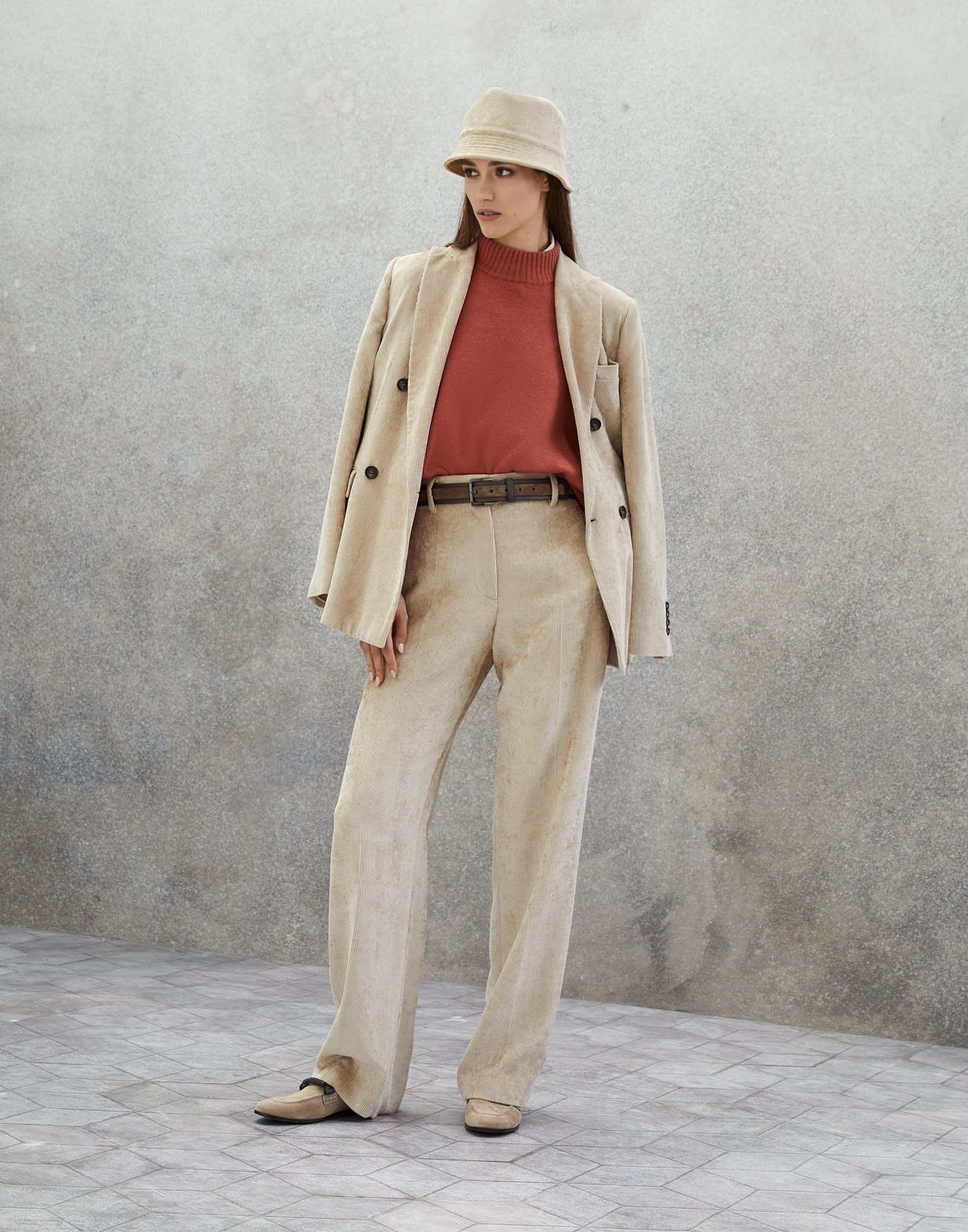 Brunello Cucinelli o1y0825 Cashmere Blend Sweater in Brick Size XS / US 0-2 / IT 36-38 - 5 Thumbnail