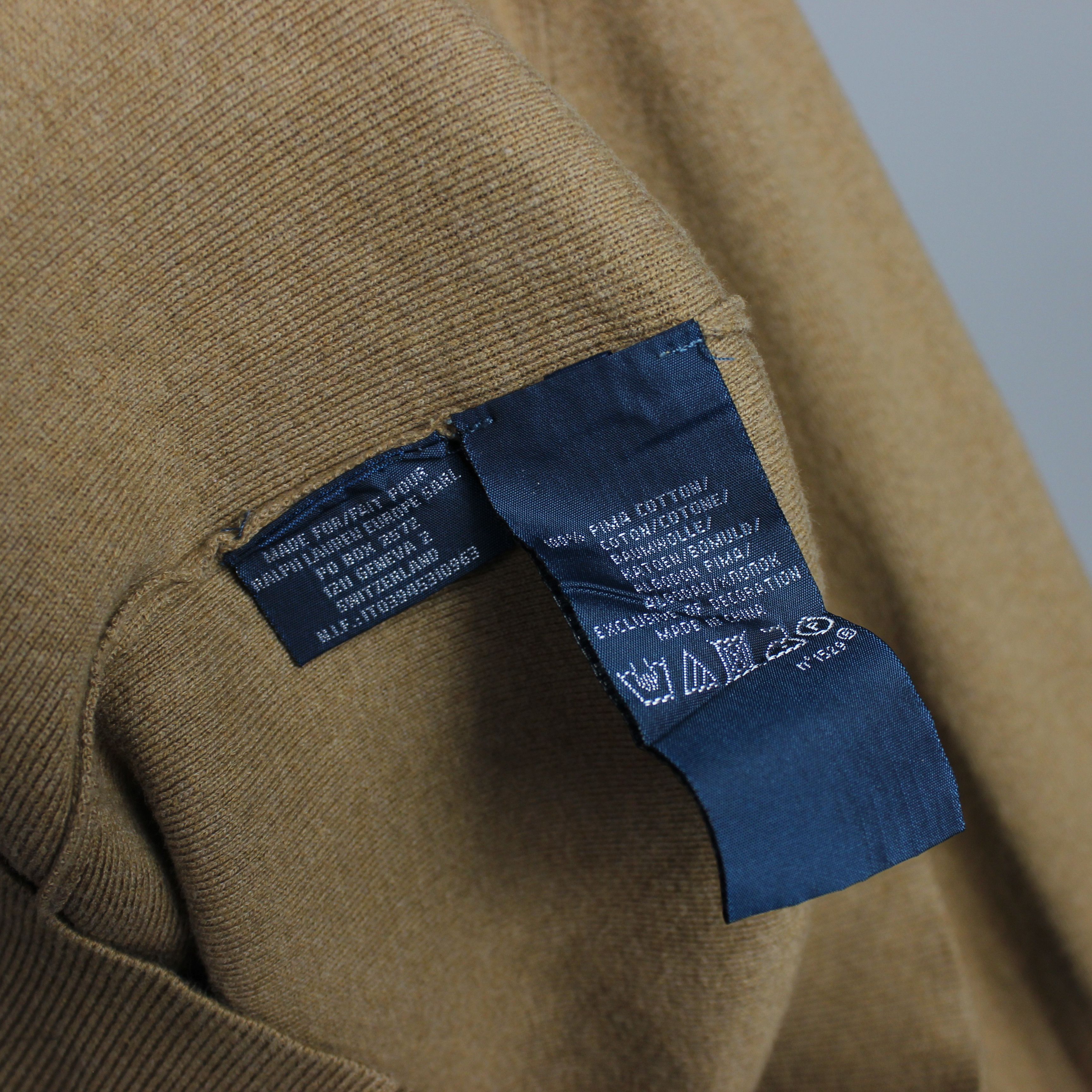Polo Ralph Lauren Polo Ralph Lauren sweater men beige M cotton Size US M / EU 48-50 / 2 - 5 Thumbnail