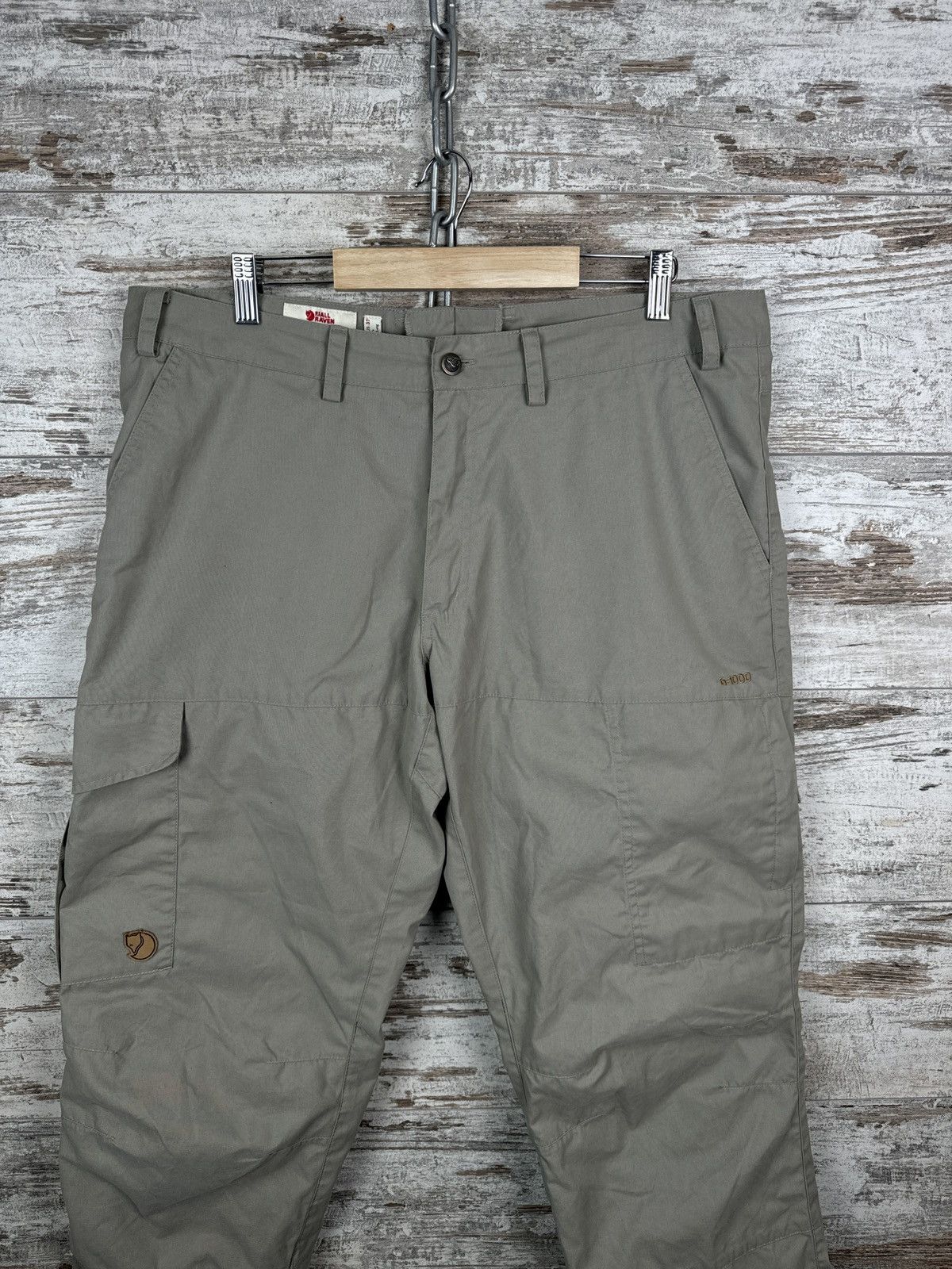 Fjallraven Mens Vintage FjallRaven g1000 cargo pants waxed Carl trouser Size US 36 / EU 52 - 2 Thumbnail