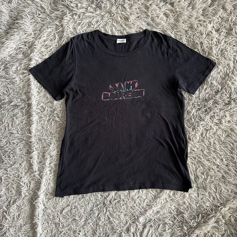 Saint Laurent Paris Saint laurent paris 17ss rainbow gradient letter logo black Size US M / EU 48-50 / 2 - 2 Thumbnail