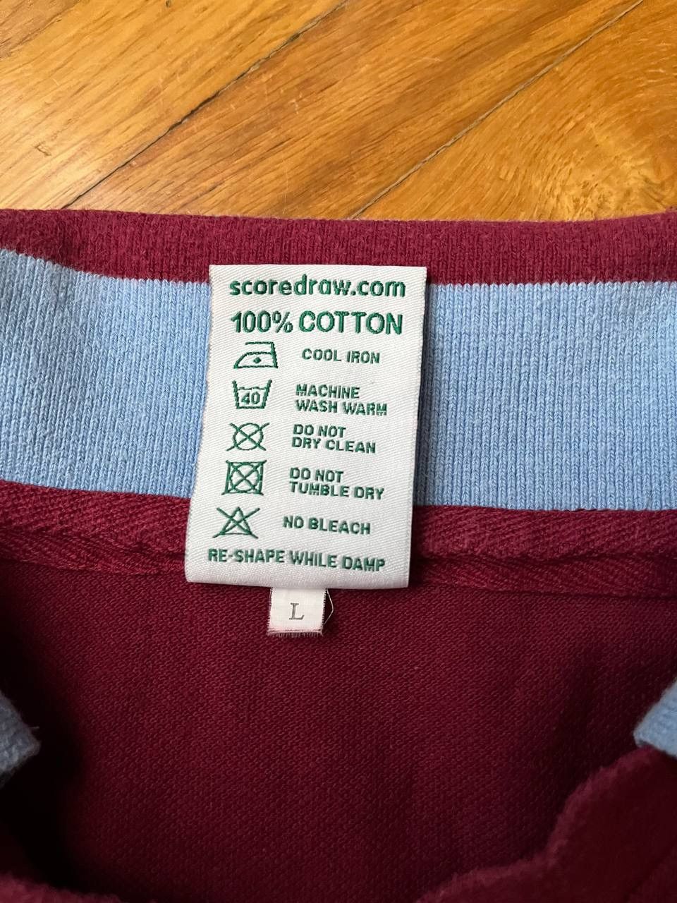Vintage Scoredraw Aston Villa FC soccer jersey vintage tee Size US L / EU 52-54 / 3 - 5 Thumbnail
