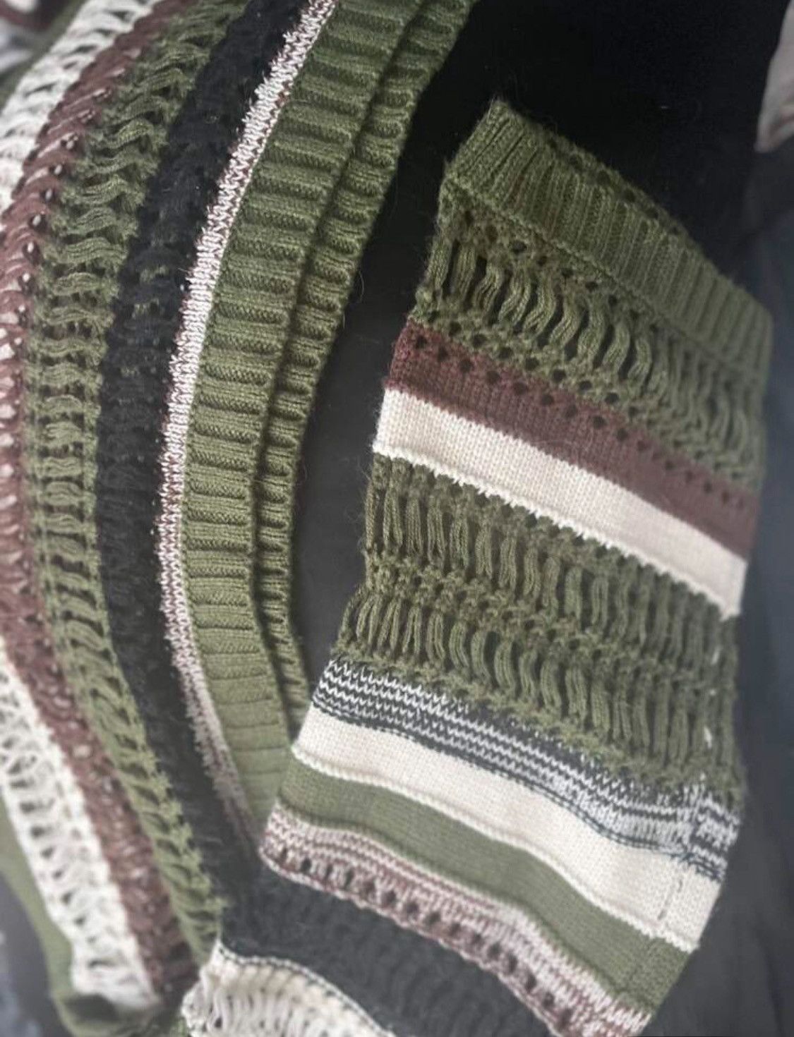 Other Striped Knit Bell Sleeve Crop Top Size S / US 4 / IT 40 - 4 Thumbnail