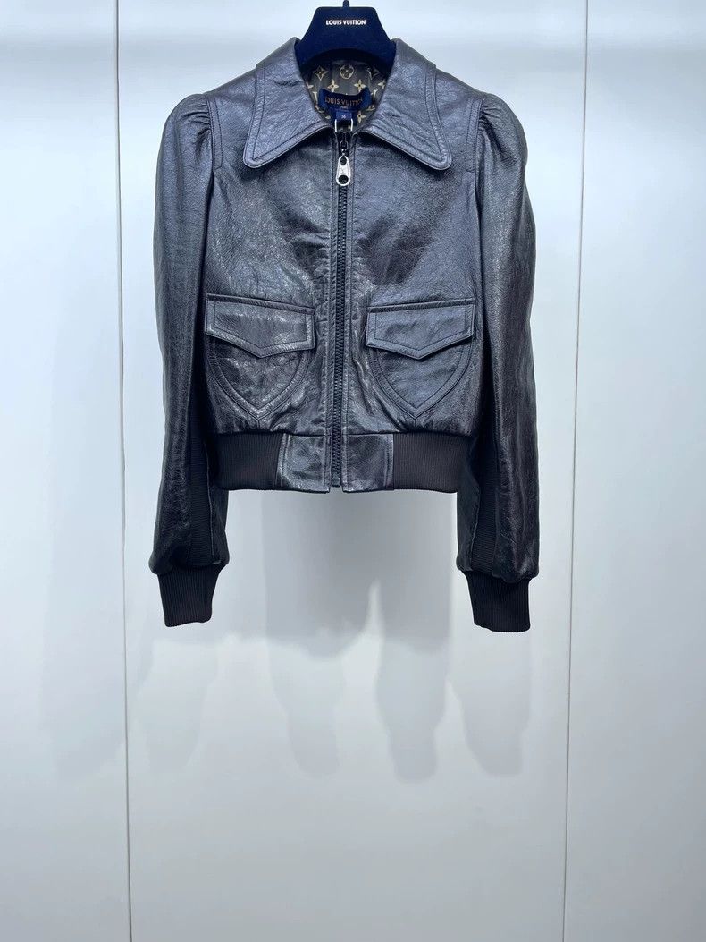 Louis Vuitton Louis Vuitton Classic print lined leather jacket Size XS / US 0-2 / IT 36-38 - 1 Thumbnail