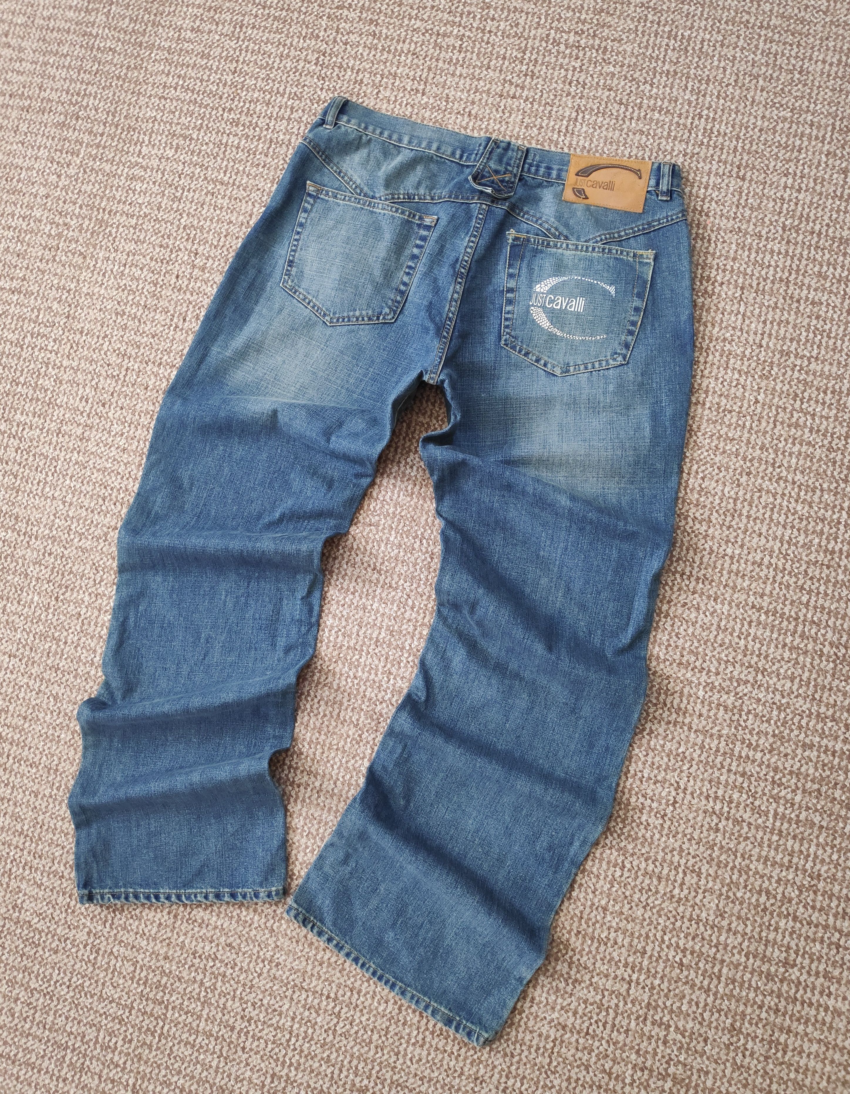 Just Cavalli Vintage Just Cavalli Wide Loose Fit Denim Jeans Big Logo Size US 36 / EU 52 - 1 Thumbnail