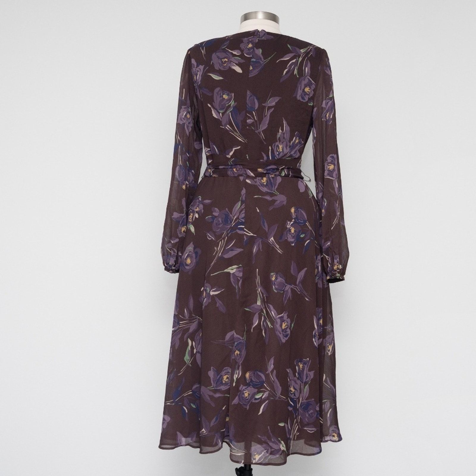 Lauren Ralph Lauren Lauen Ralph Lauren. Floral Belted Crinkle Georgette Dress Size XL / US 12-14 / IT 48-50 - 4 Thumbnail