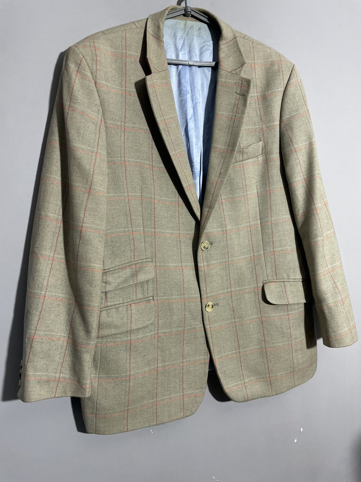 Other Robert Noble Santinelli Tailoring Check Pattern blazer Size 42R - 3 Thumbnail