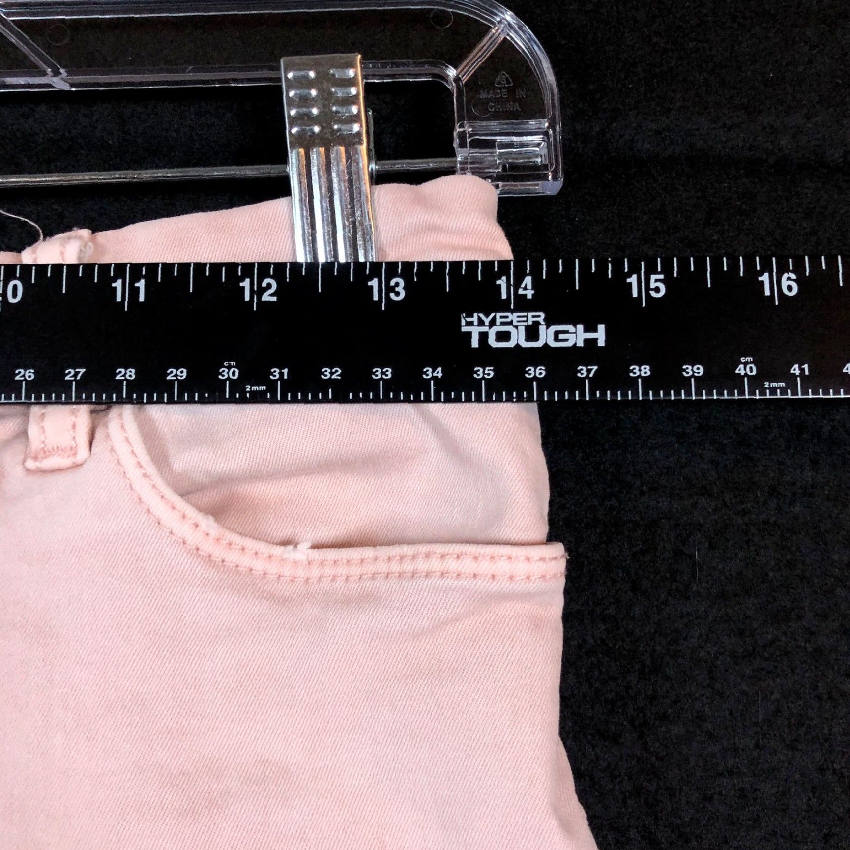 Vintage Blank NYC Jeans Pink Denim Low Rise Skinny Fit Distressed Stretch 26 Women, Regular, 5-Pocket, Cotton Spandex, Inseam 26.5 in, Size 26 Size 26" / US 2 / IT 38 - 6 Thumbnail