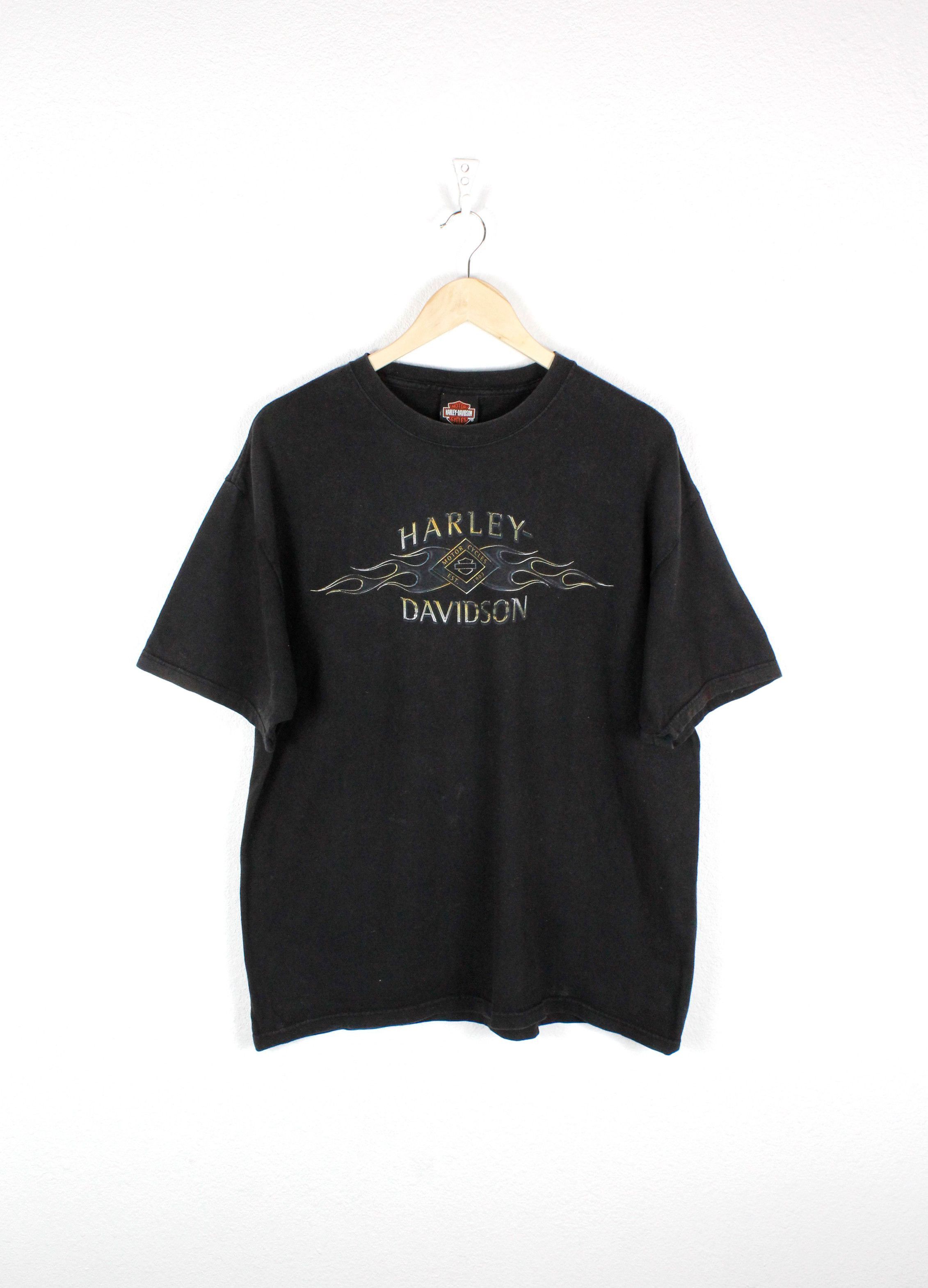 Harley Davidson Harley Davidson Jamestown Vintage Tee T-shirt Made in USA Size US XL / EU 56 / 4 - 1 Thumbnail